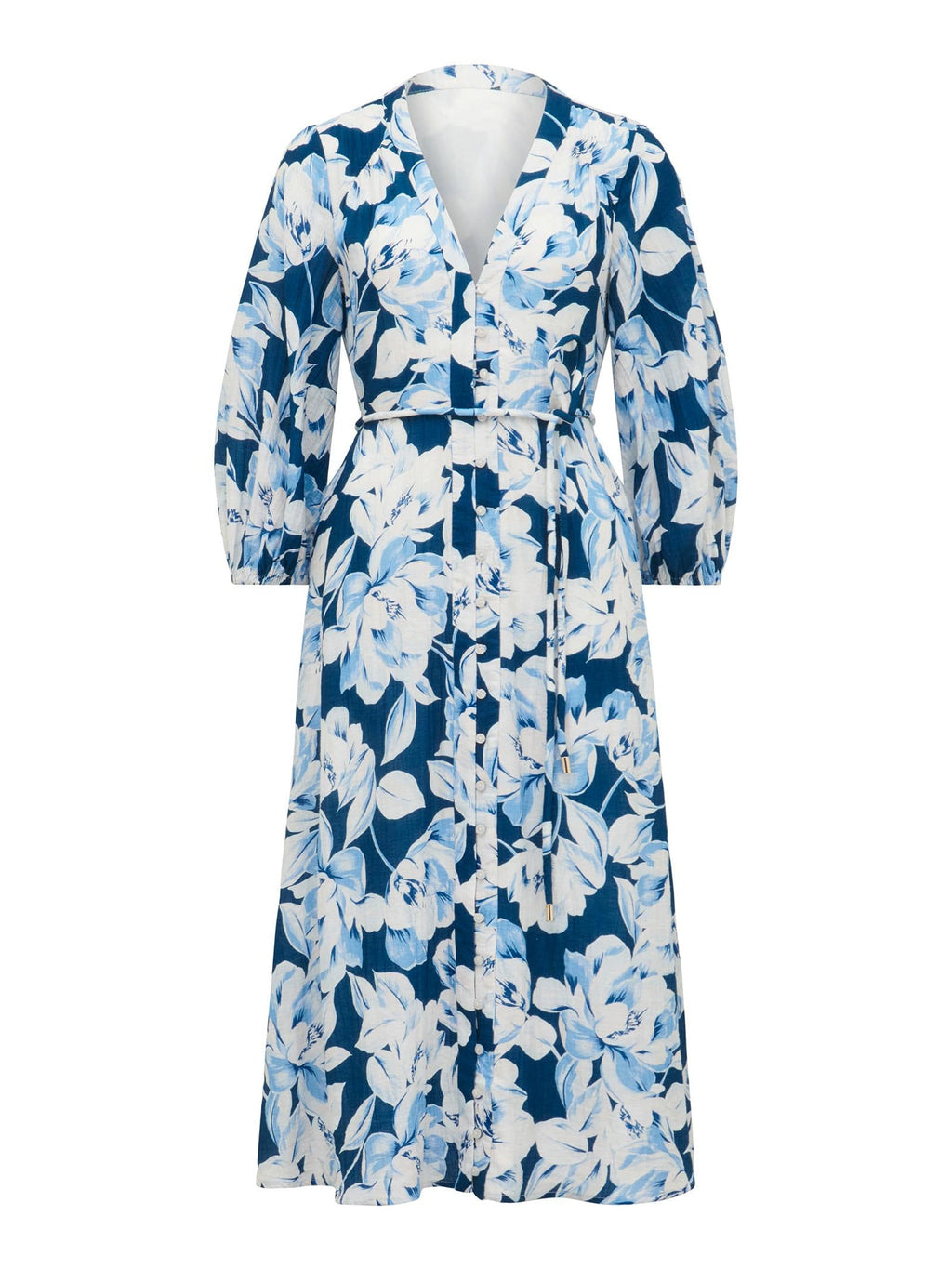  Brynn Petite Waist Tie Midi Dress