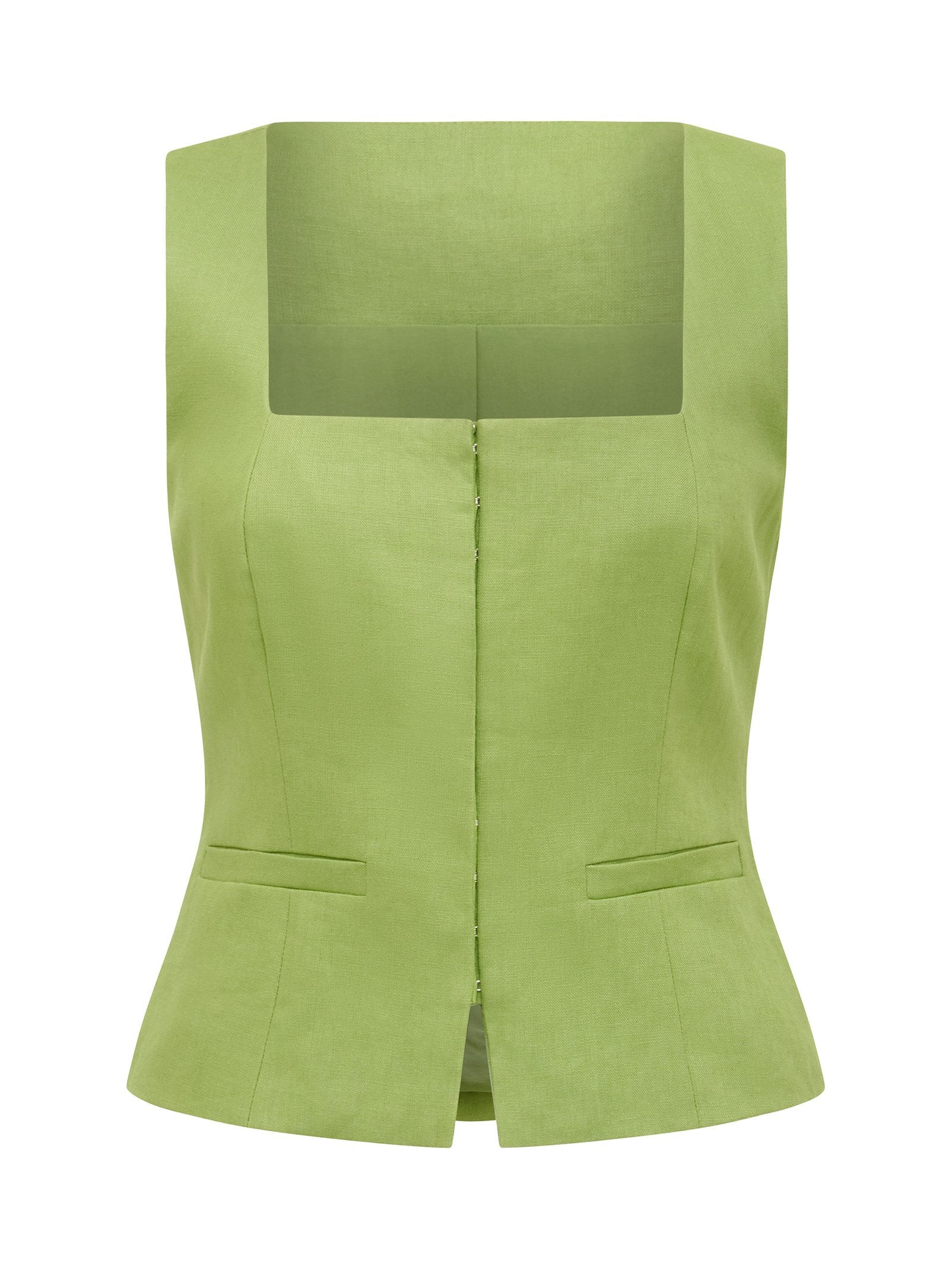  Posey Square Neck Waistcoat