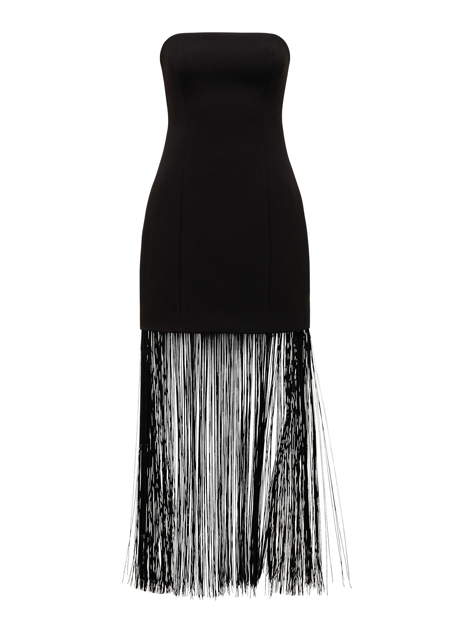  Brodie Strapless Fringe Dress