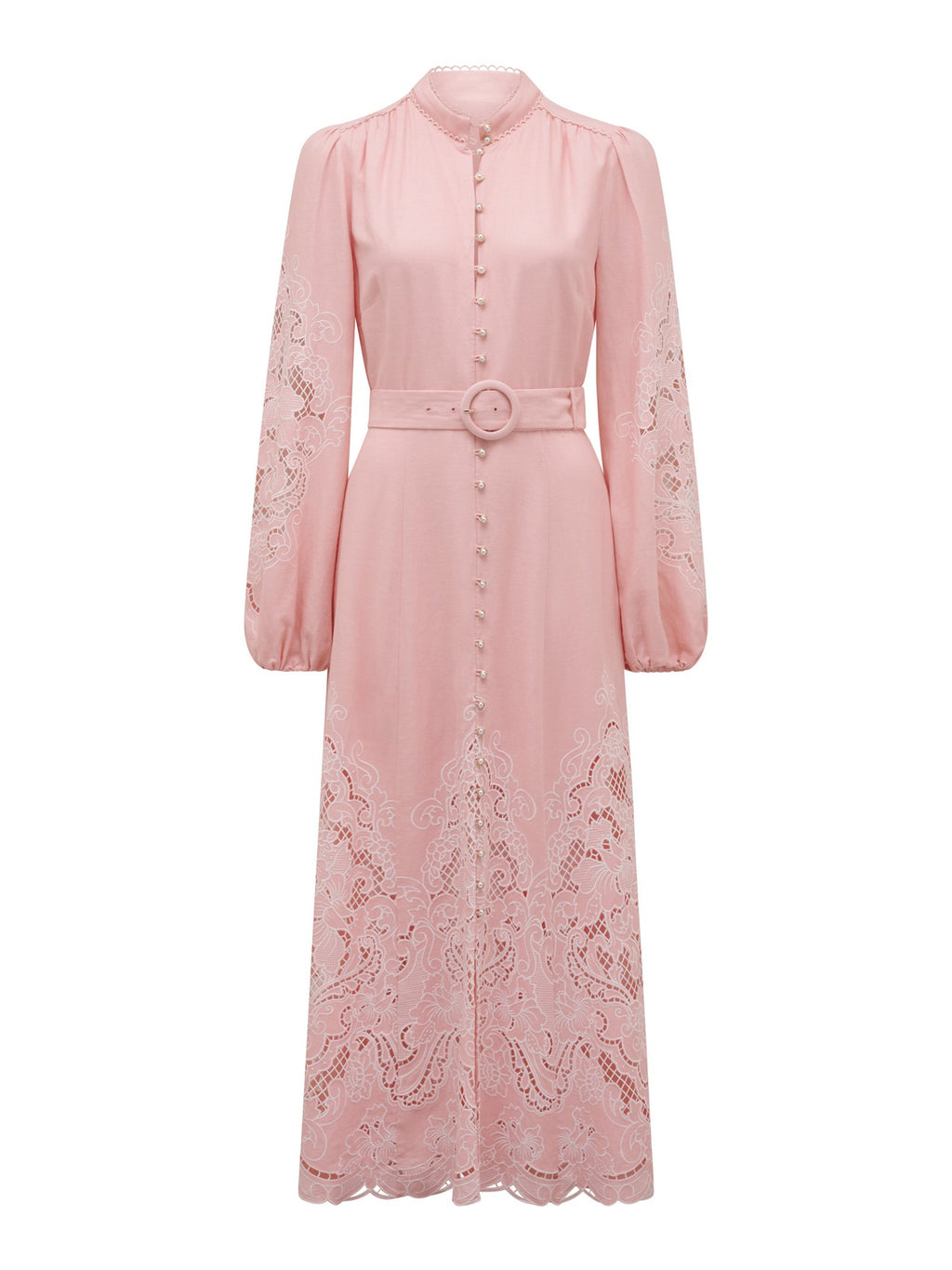 Ebony Embroidered Midi Dress
