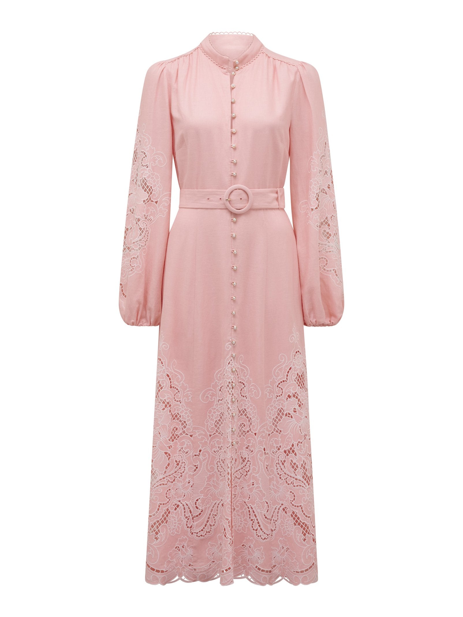 Ebony Embroidered Midi Dress