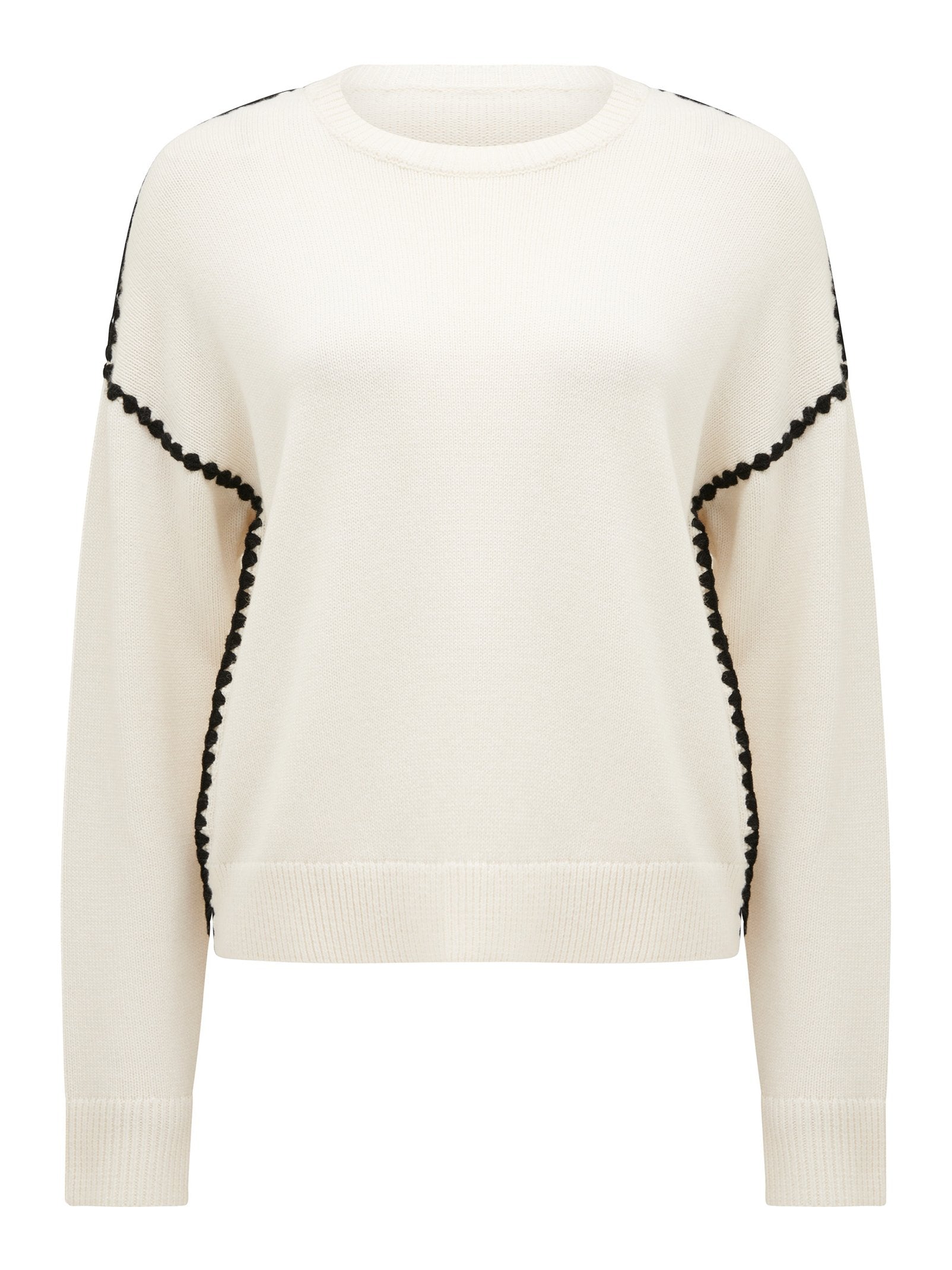  Tiffany Crochet Whipstitch Sweater