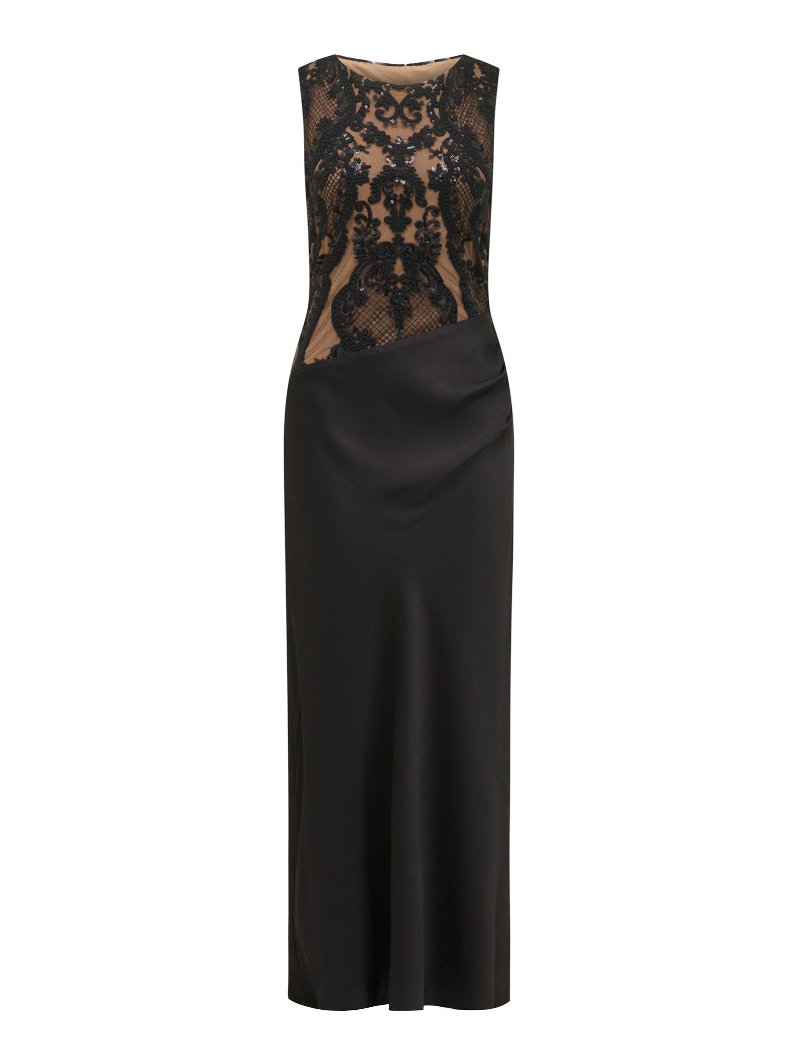  Alora Lace Bodice Maxi Dress
