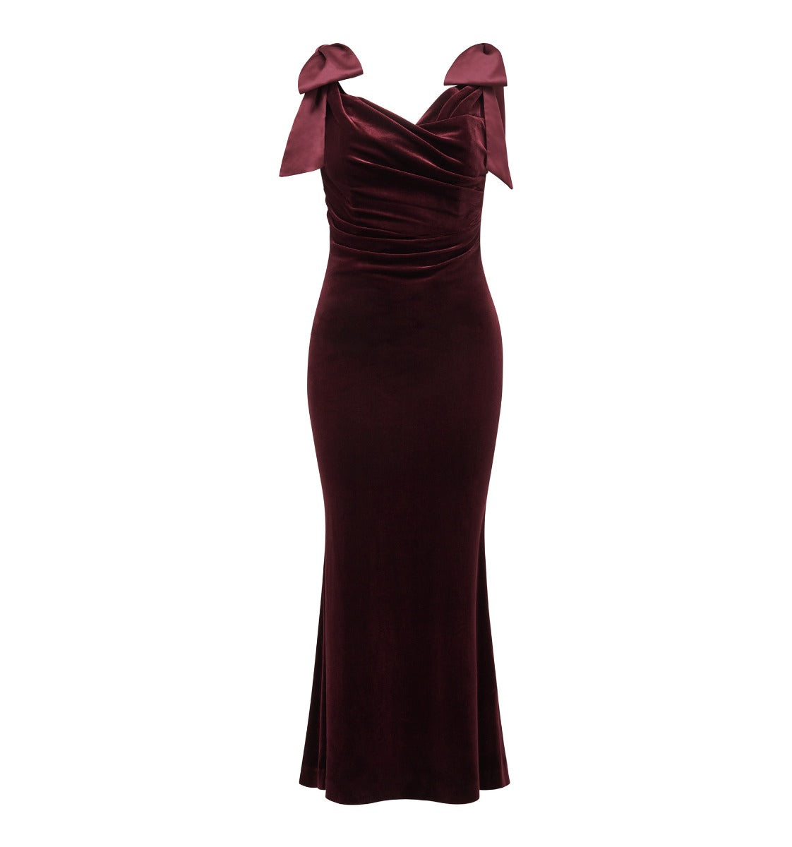 Ada Petite Off Shoulder Bow Gown