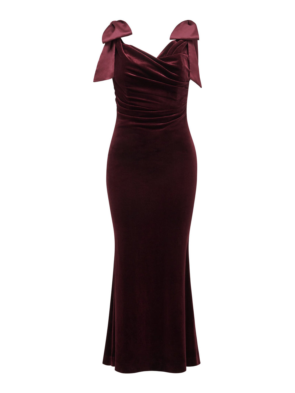  Ada Petite Off Shoulder Bow Gown