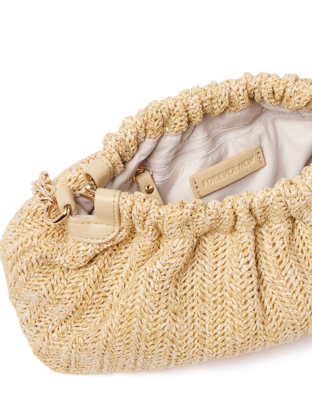 Nala Weave Chain Clutch