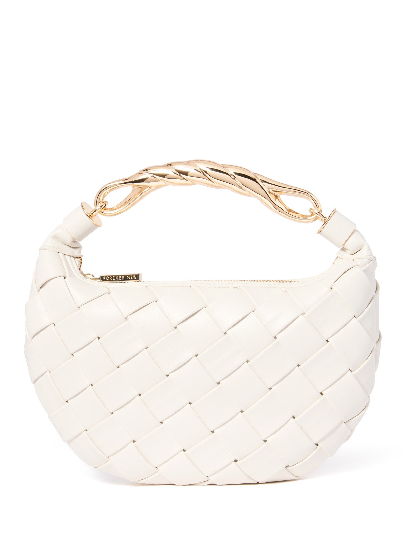 Willa Weave Metal Handle Bag