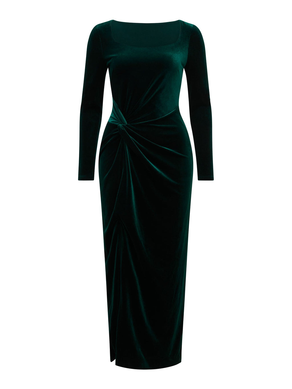  Macy Long Sleeve Velvet Gown