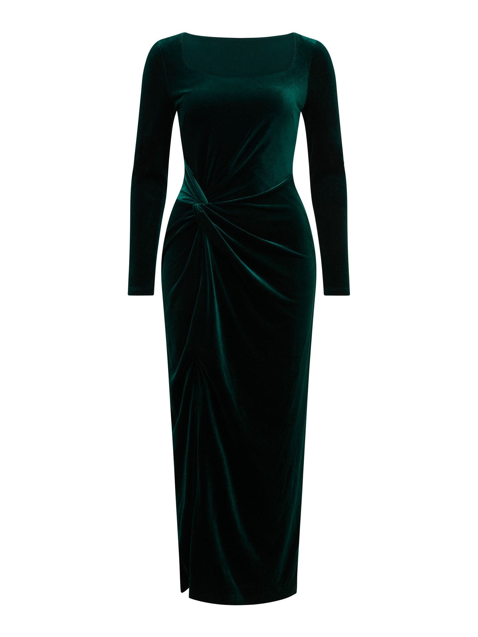  Macy Long Sleeve Velvet Gown
