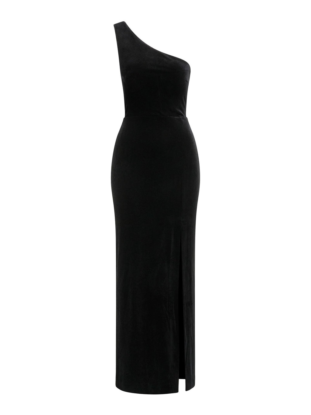 Betty Velvet One Shoulder Maxi Dress