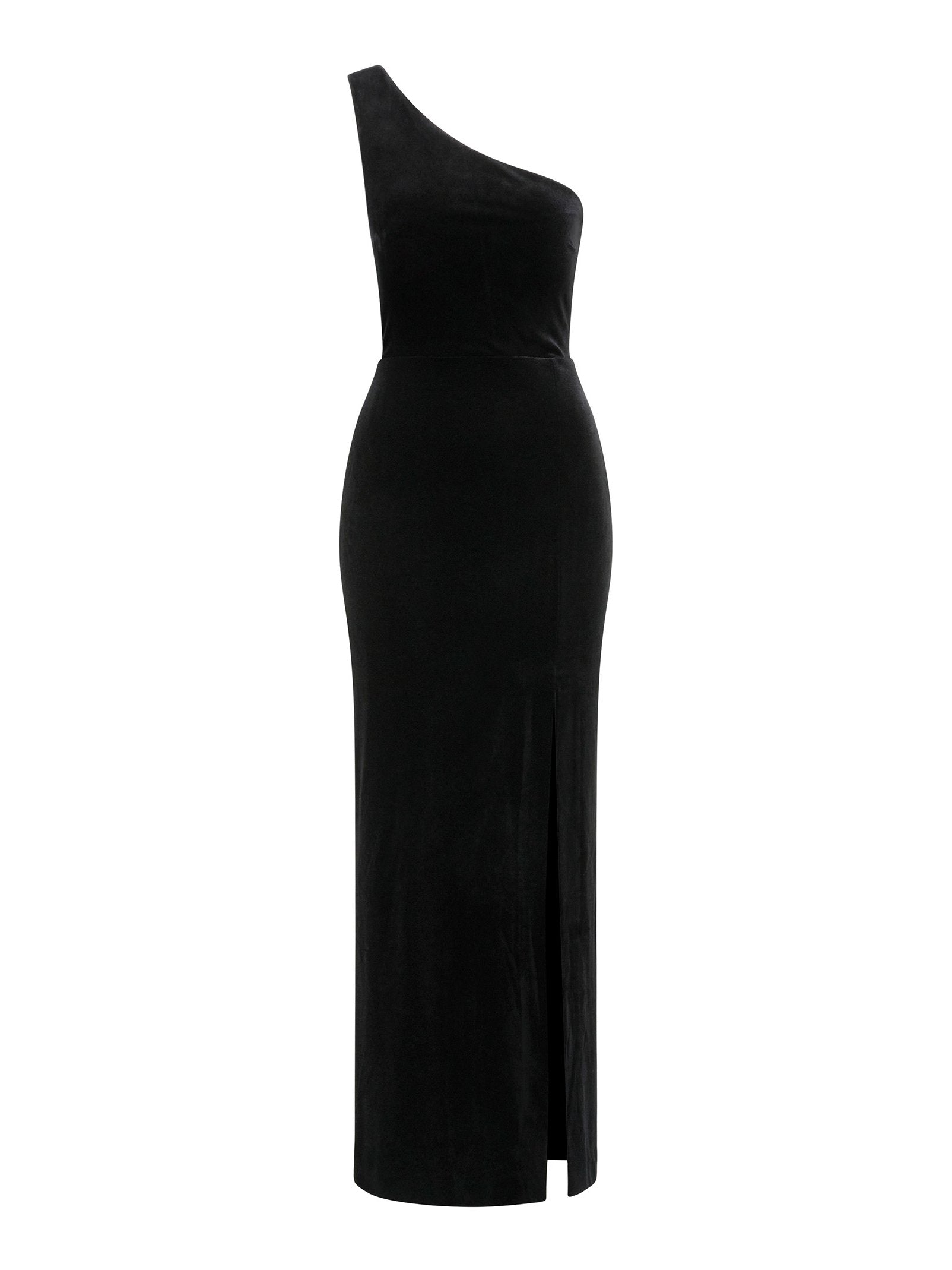  Betty Velvet One Shoulder Maxi Dress