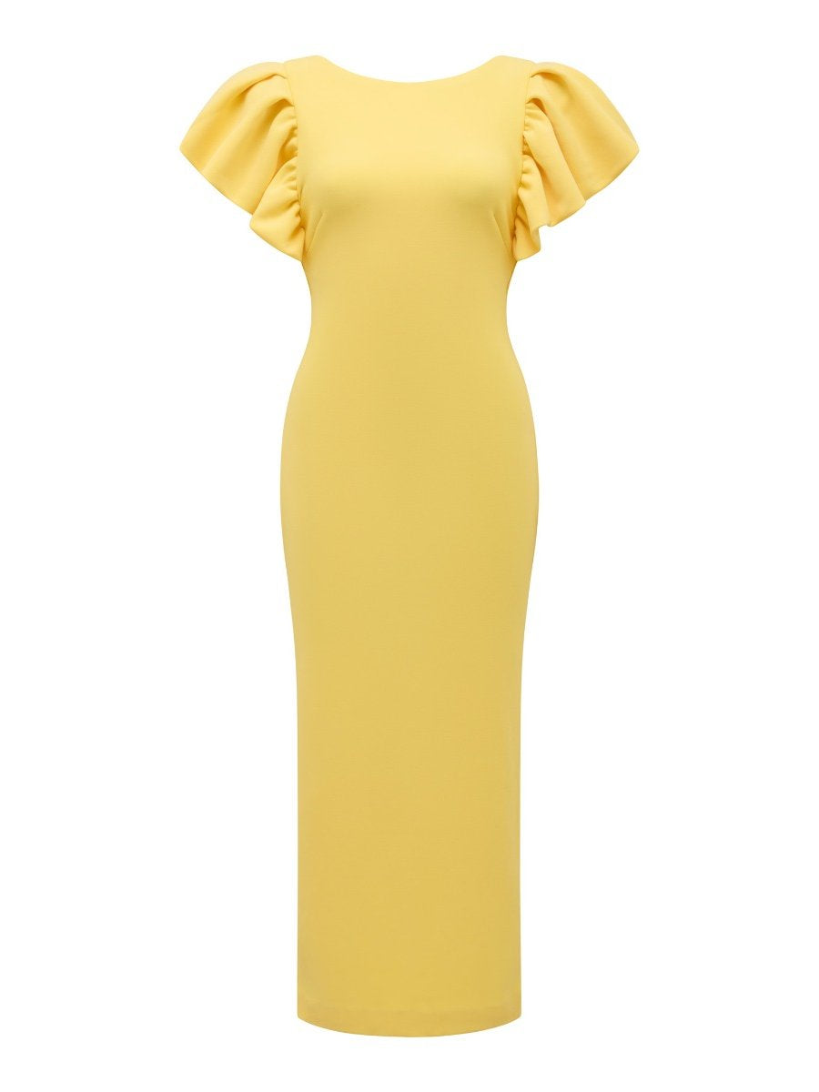  Liz Frill Sleeve Bodycon Dress