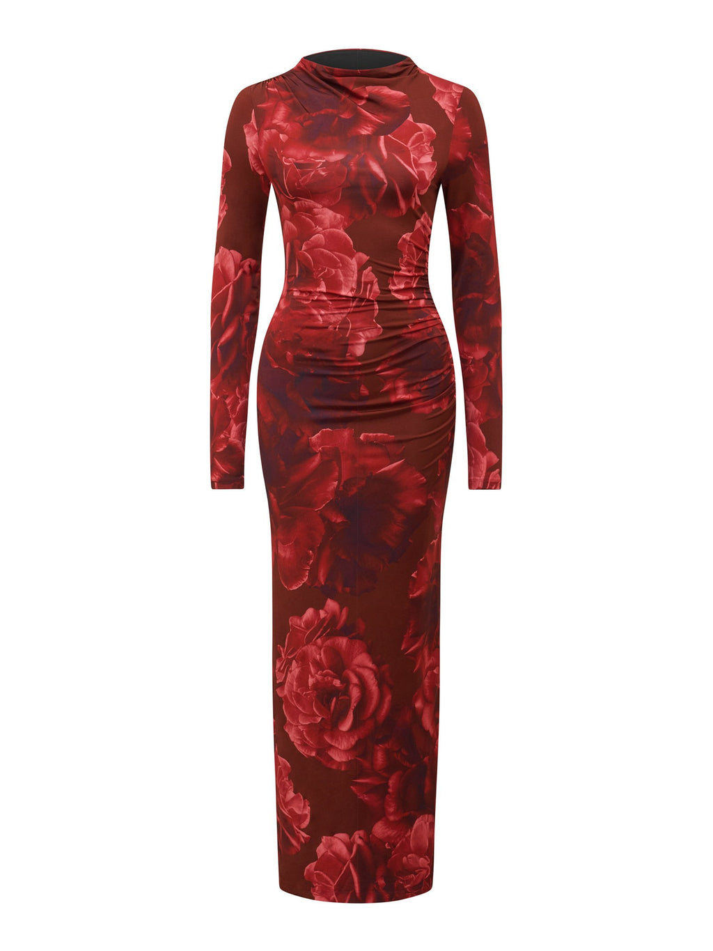  Loretta Ruched Side Midi Dress
