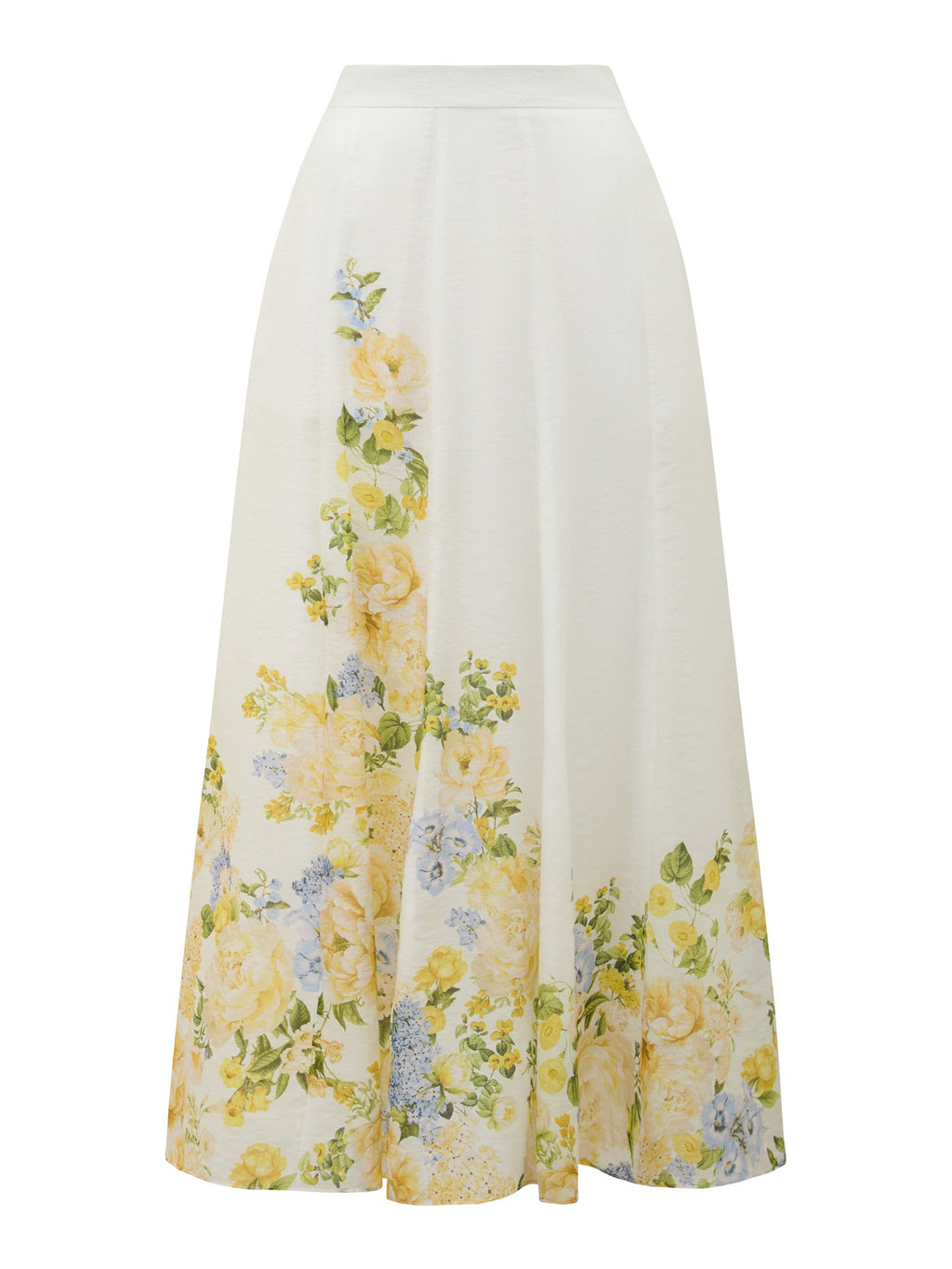  Gardenia Printed Midi Skirt