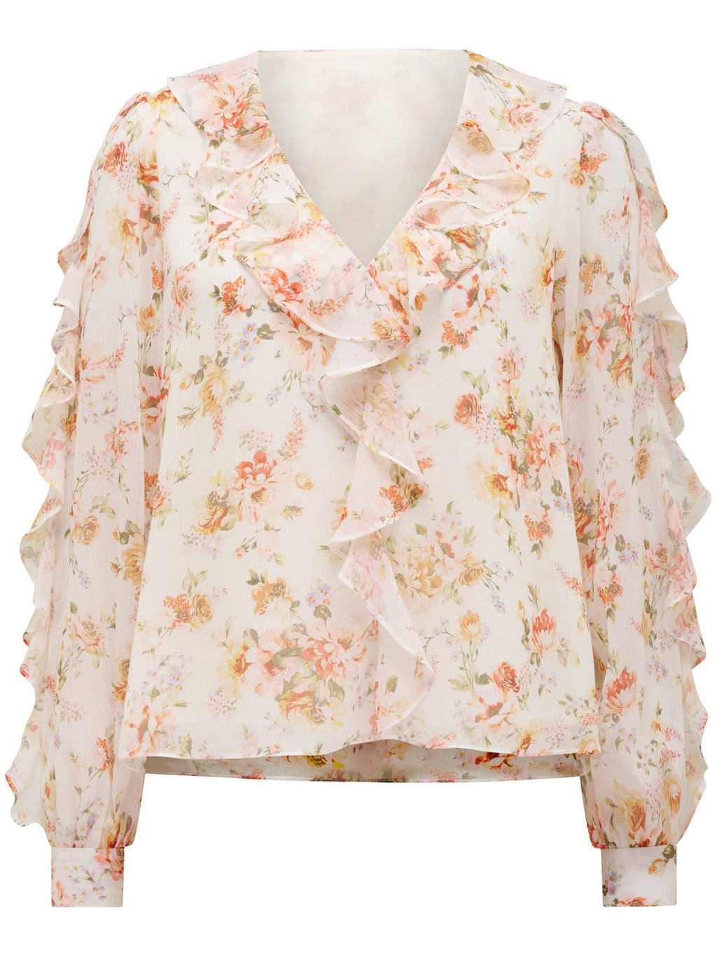  Novi Ruffle Front Blouse