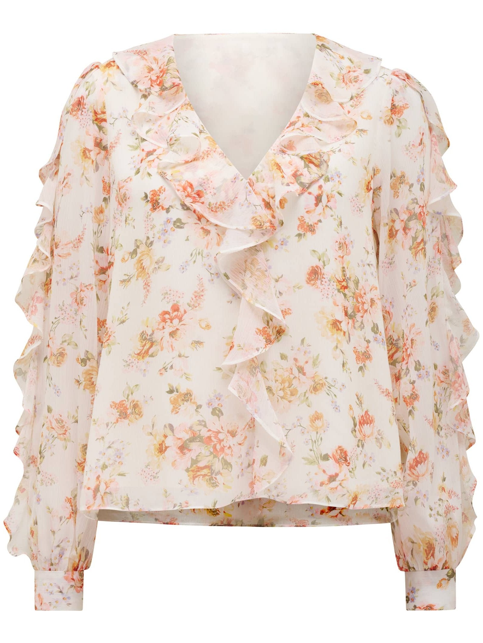  Novi Ruffle Front Blouse