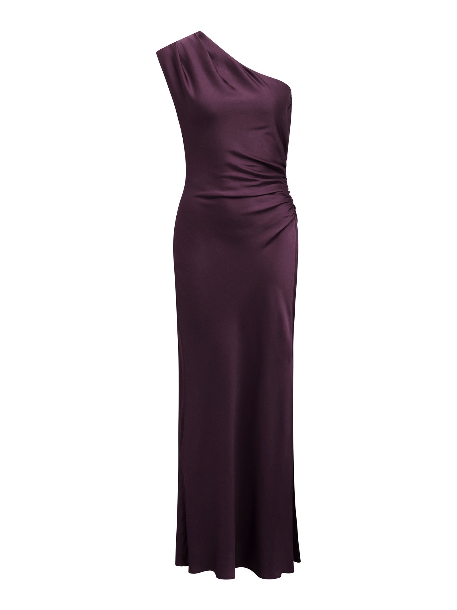 Asher One Shoulder Satin Maxi Dress