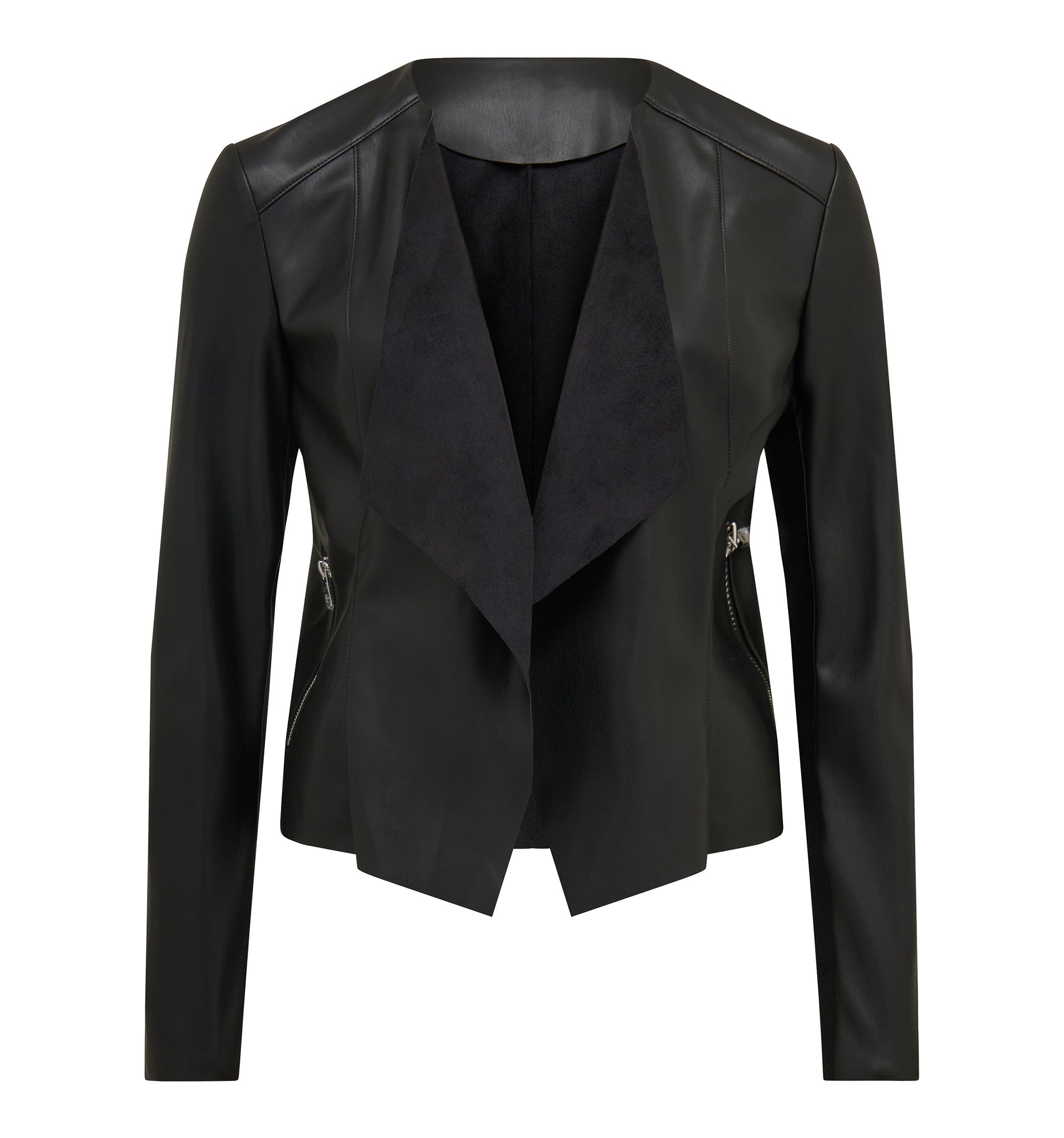 Louise PU Waterfall Jacket