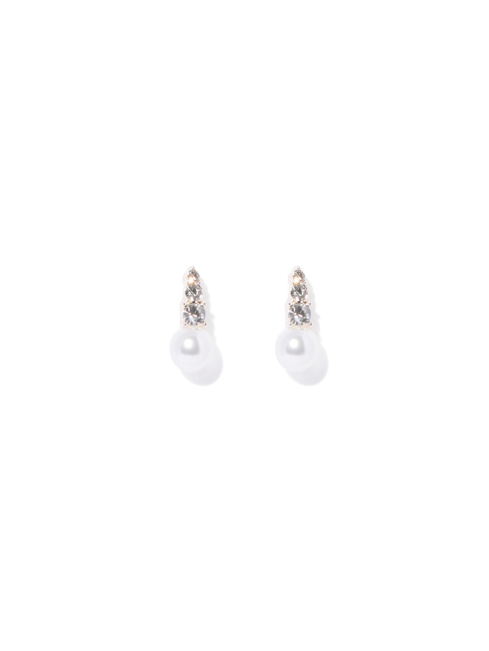 Naomi Pearl Stone Stud Earring