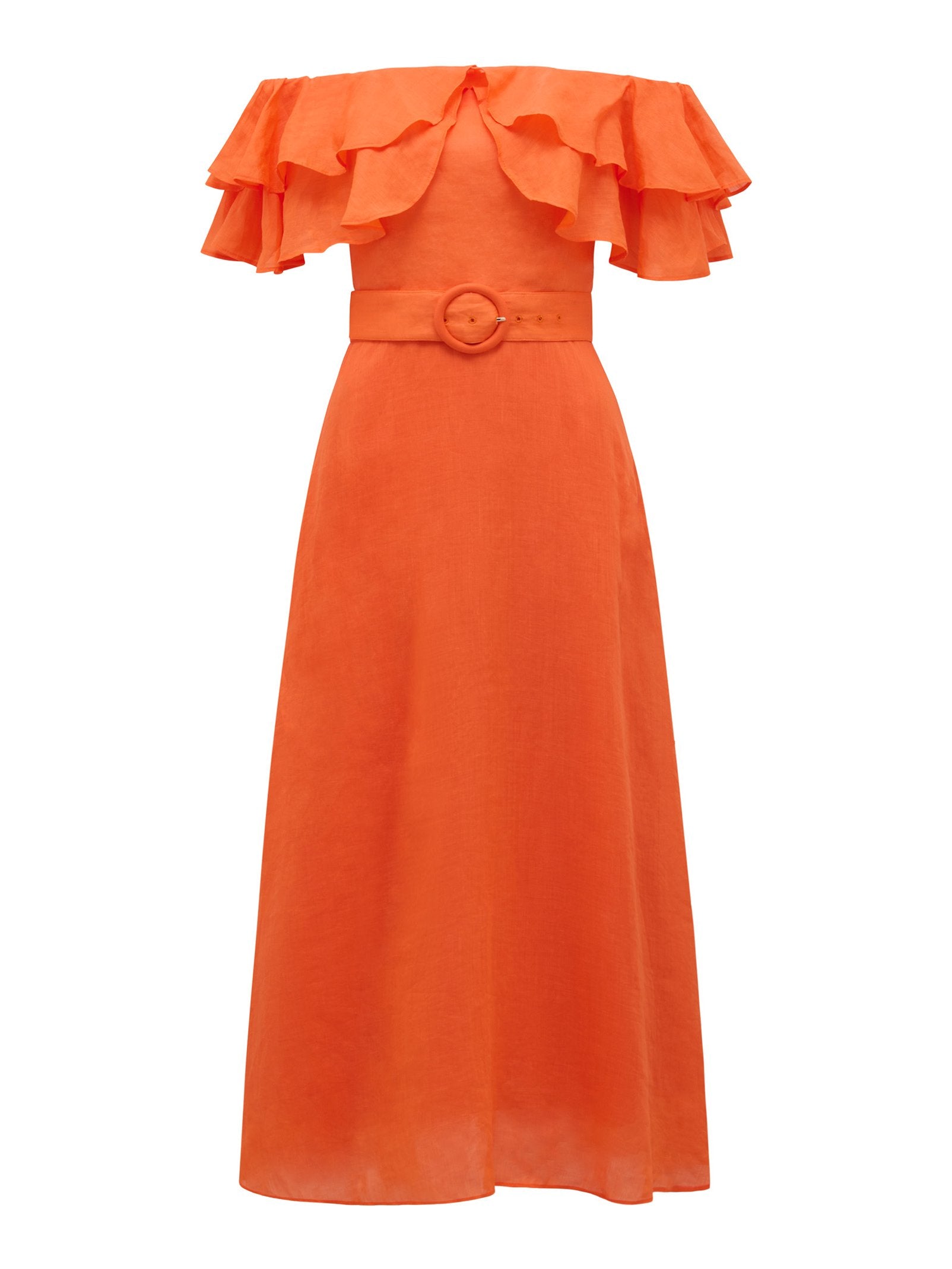  Jemima Petite Ruffle Midi Dress