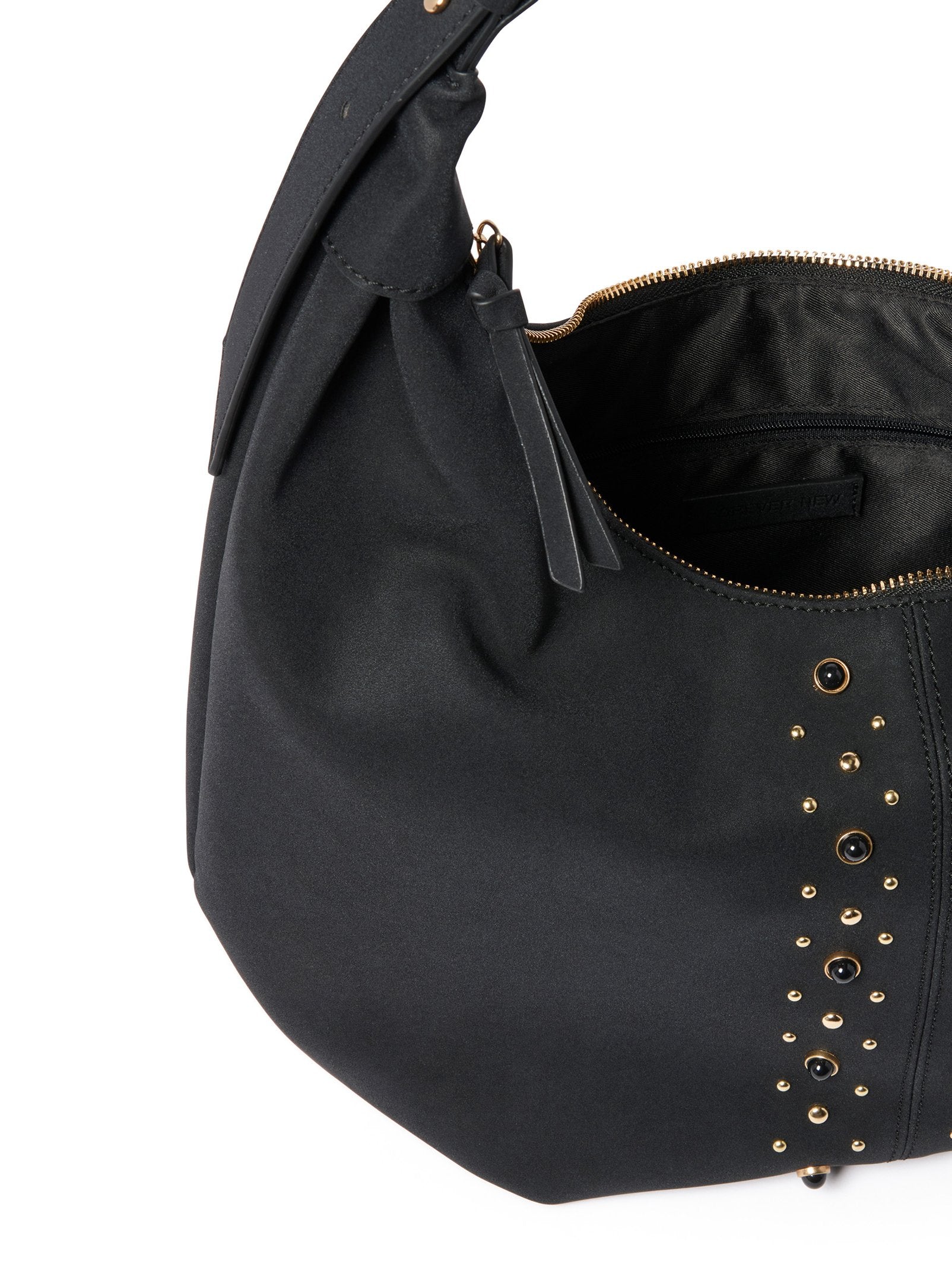 Sable Studded Hobo Bag
