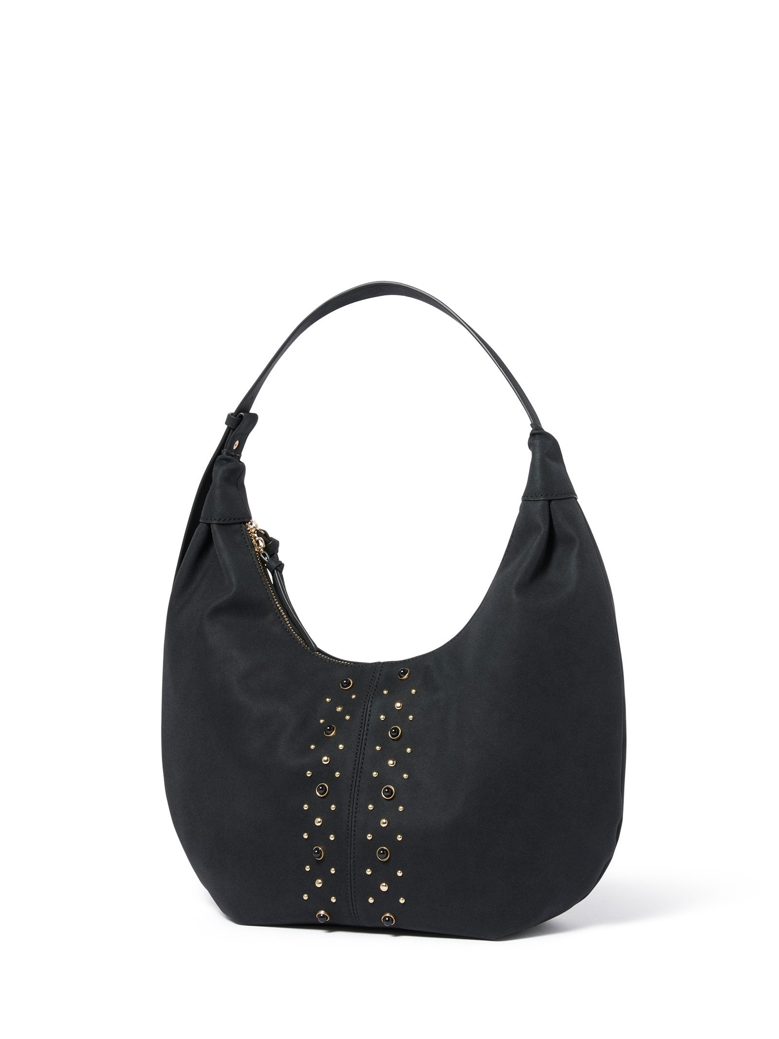 Sable Studded Hobo Bag