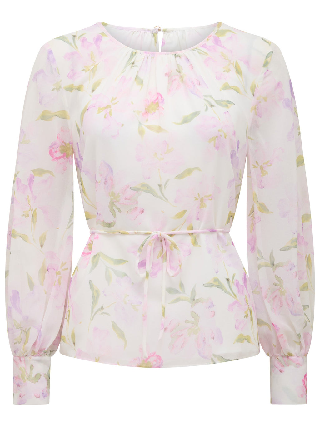 Isabella Sheer Printed Blouse