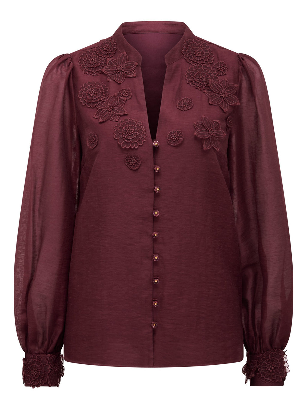 Indigo Applique Blouse