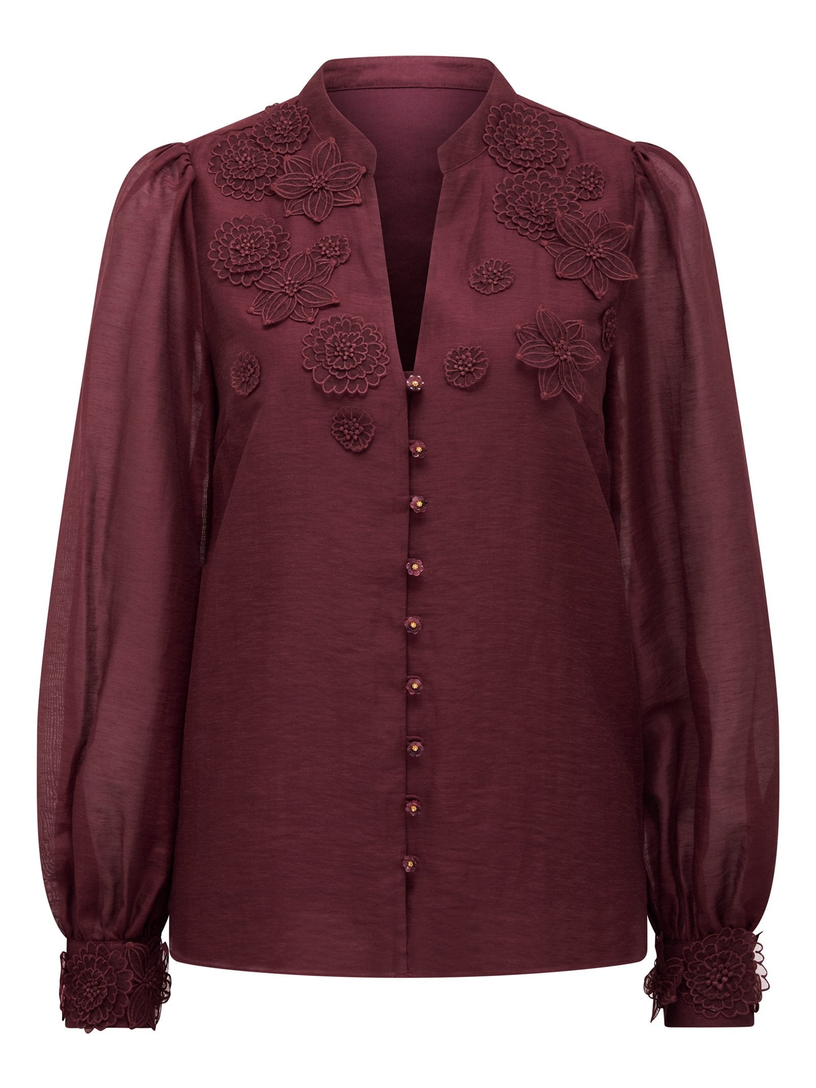 Indigo Applique Blouse
