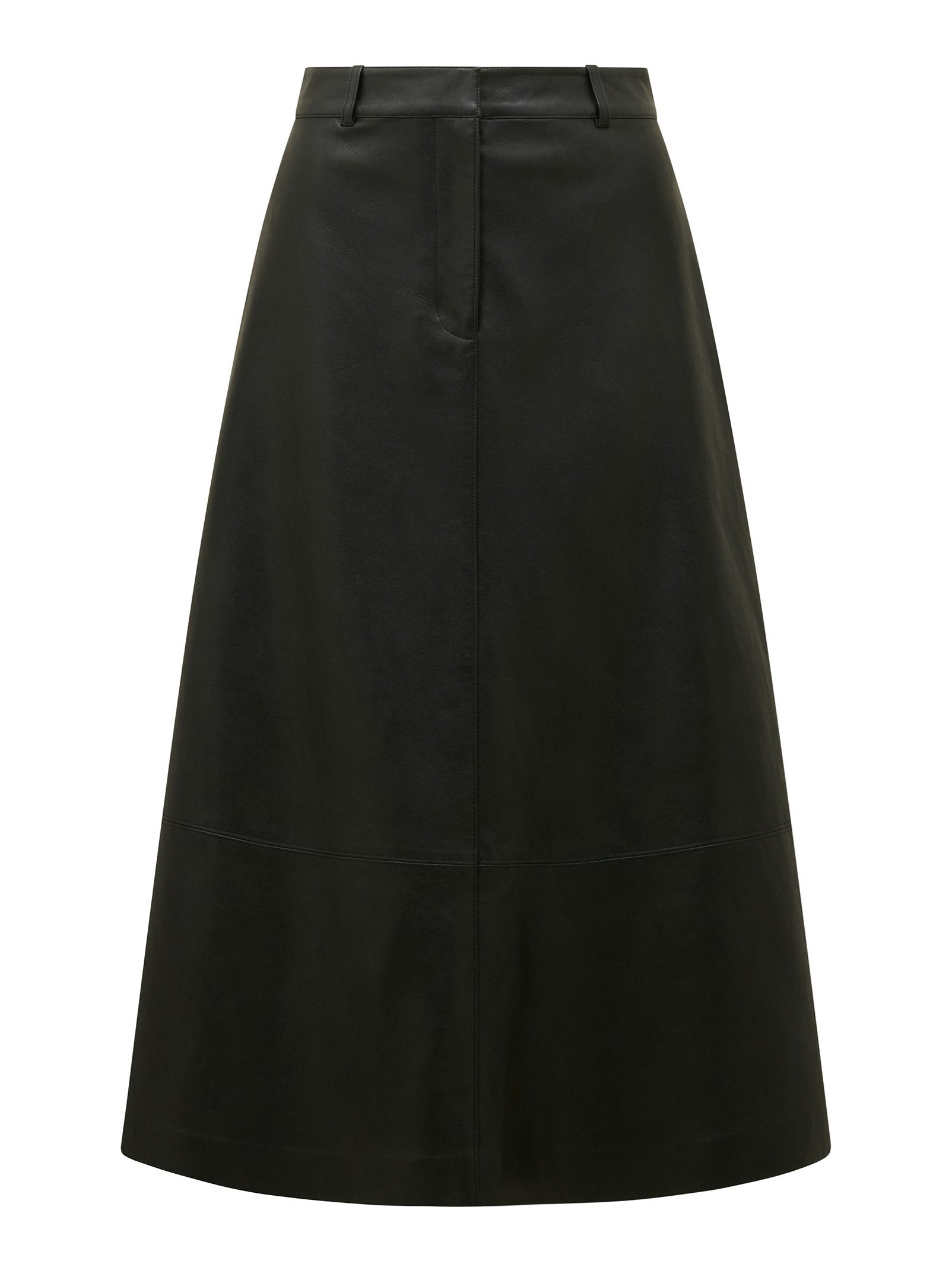 Jaelyn Vegan Leather Midi Skirt