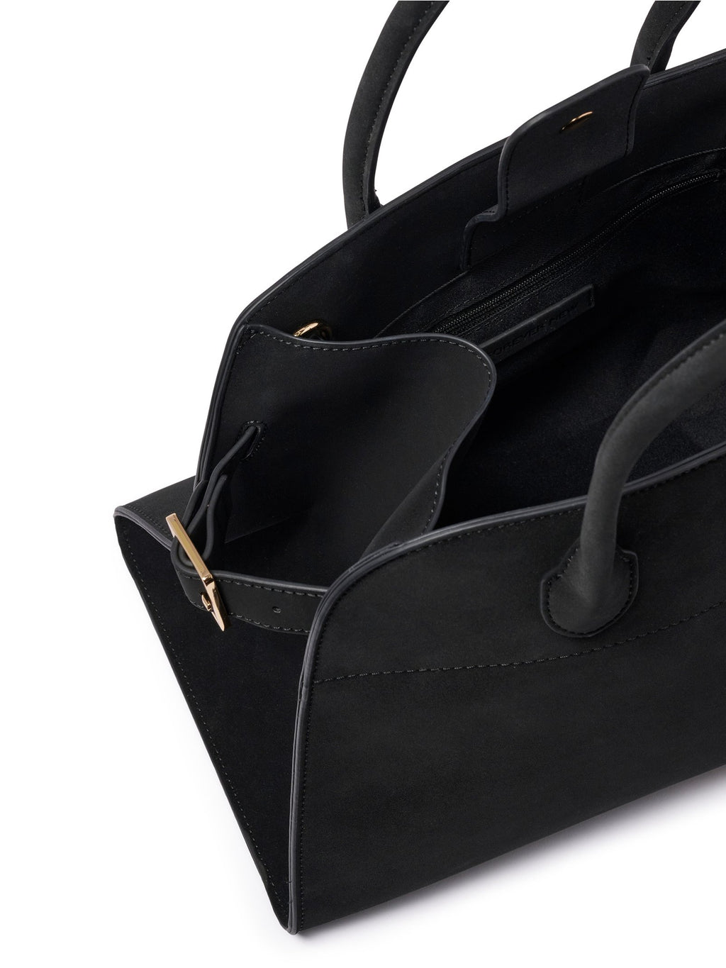  Lacey Faux Suede Bowler Bag