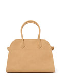 Lacey Faux Suede Bowler Bag