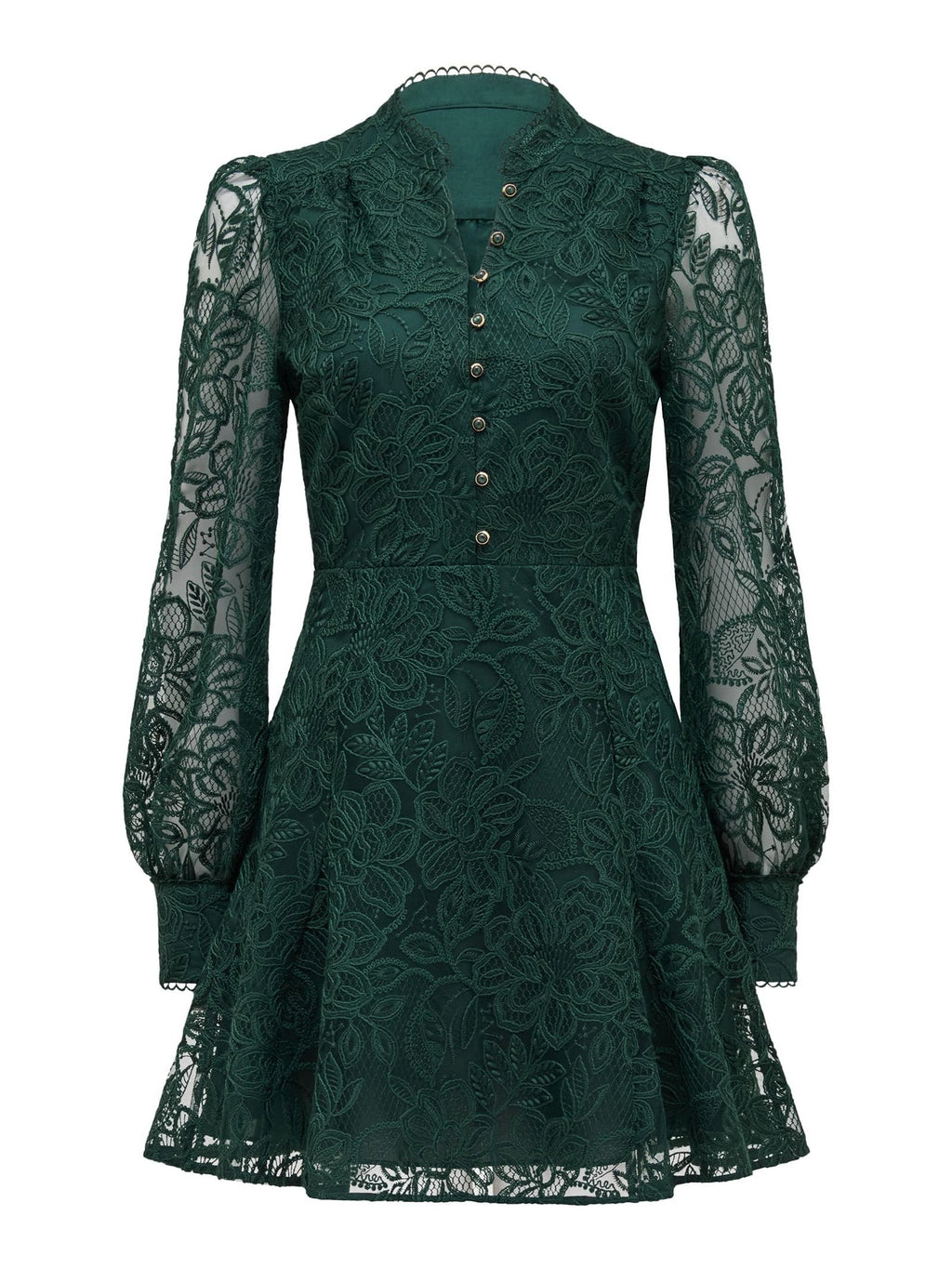 Portia Lace Skater Mini Dress