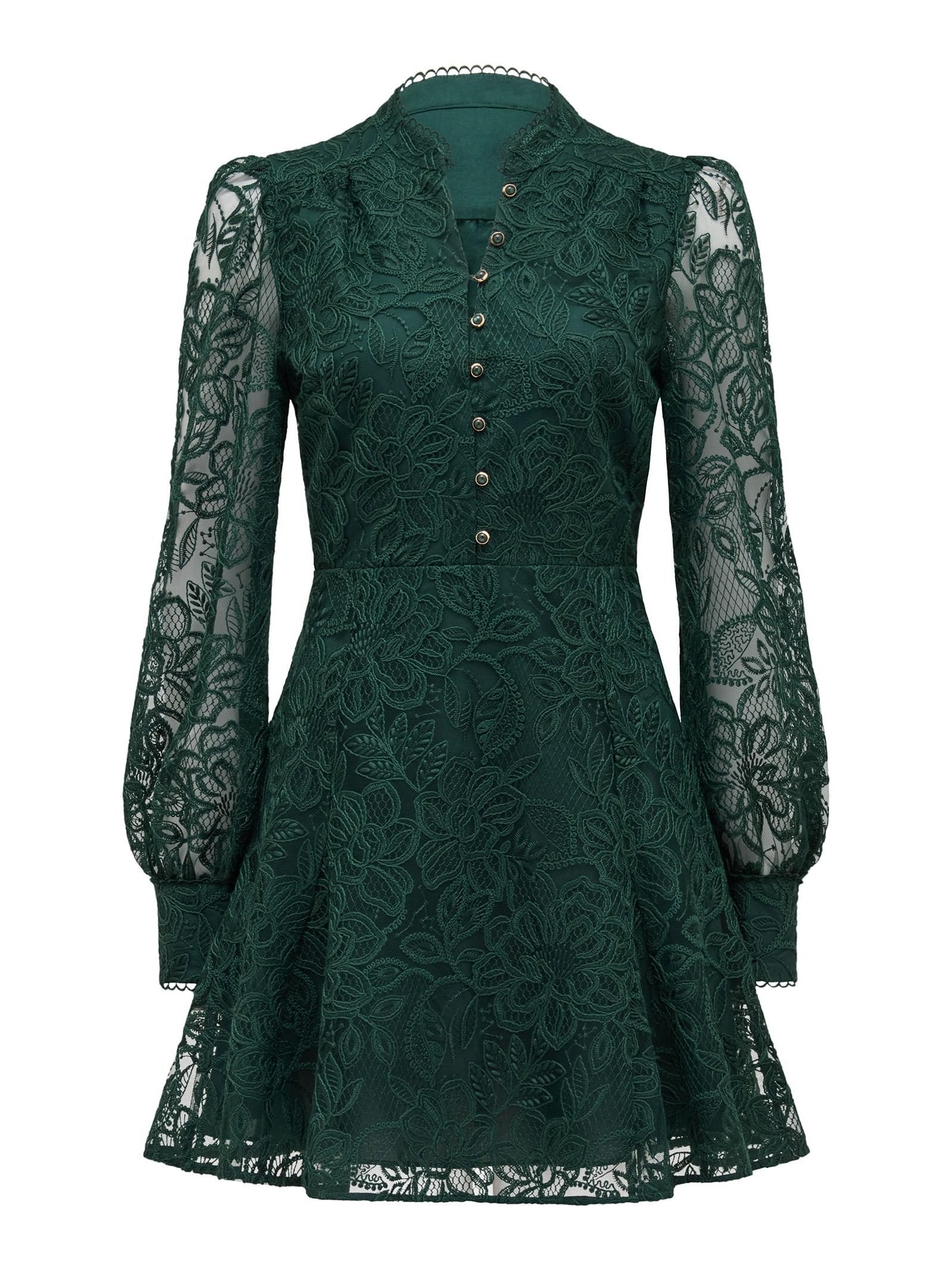 Portia Lace Skater Mini Dress