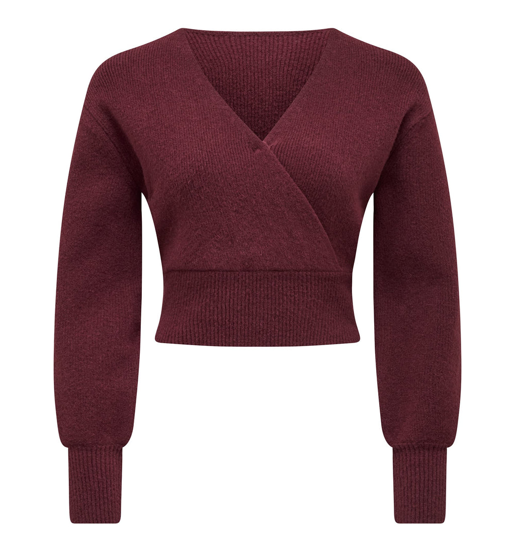Sloane Petite Wrap Knit Sweater