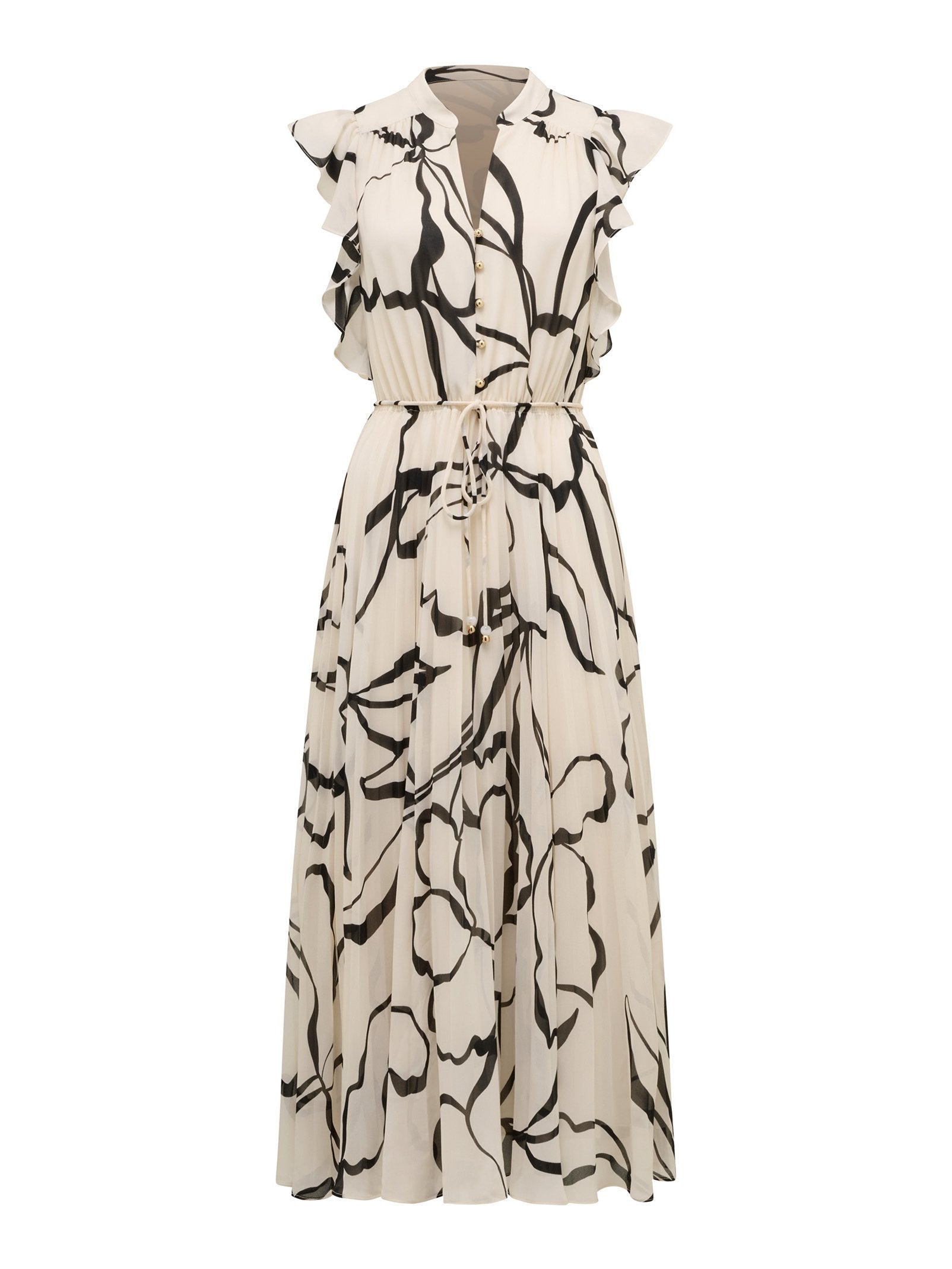  Morgan Pleated Midi Dress