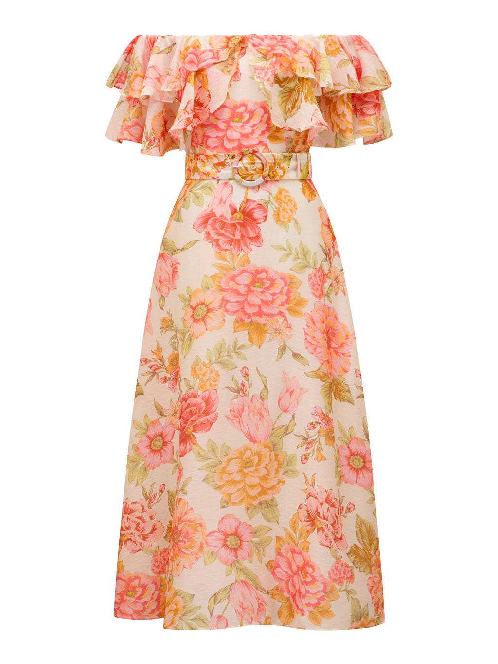  Jemima Ruffle Midi Dress