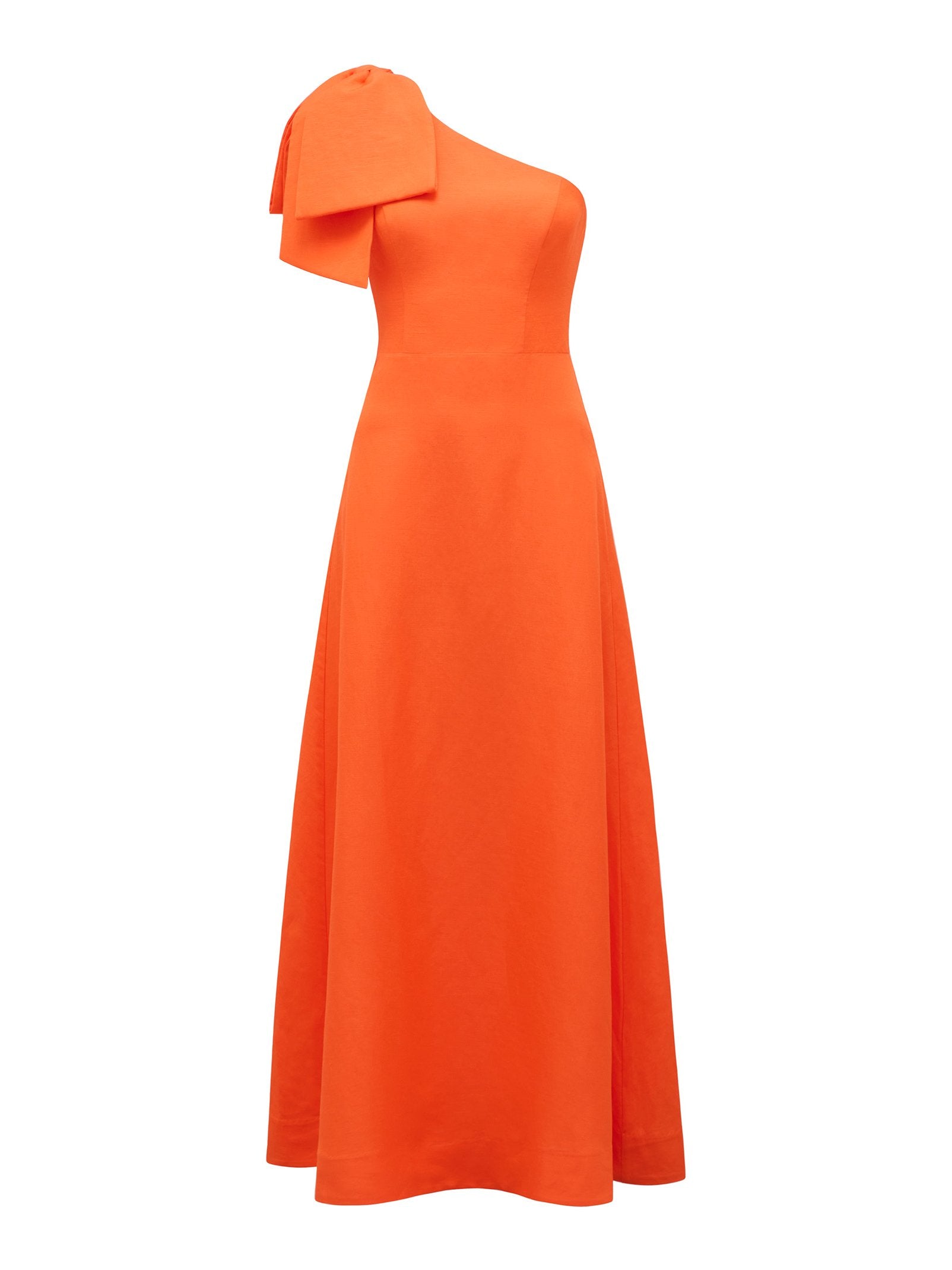  Danni Asym Bow Midi Dress