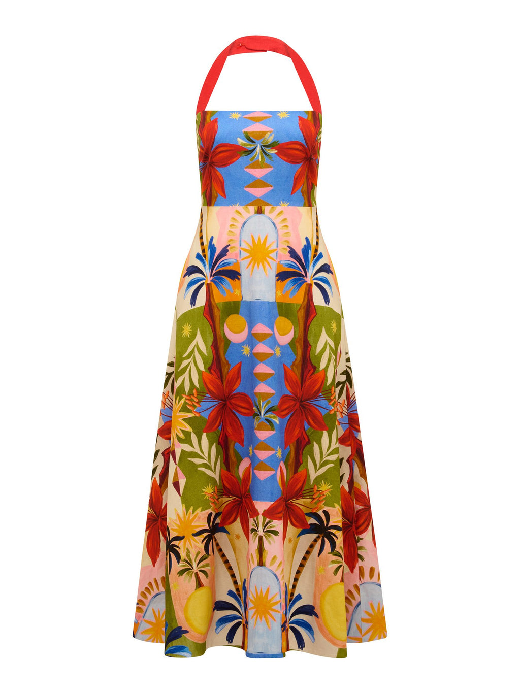  Romee Halter Neck Midi Dress