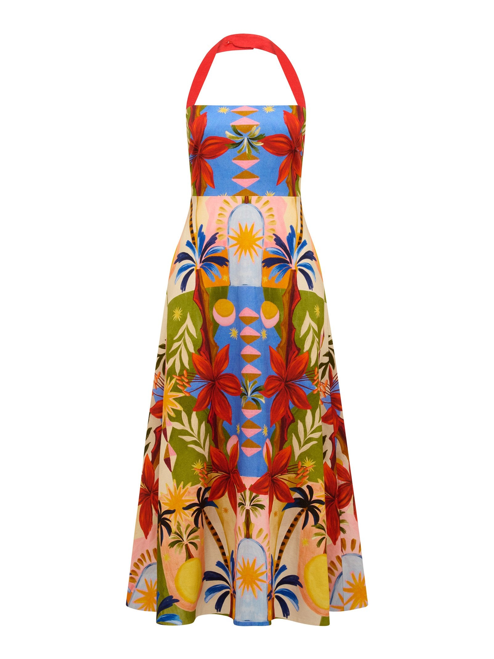  Romee Halter Neck Midi Dress