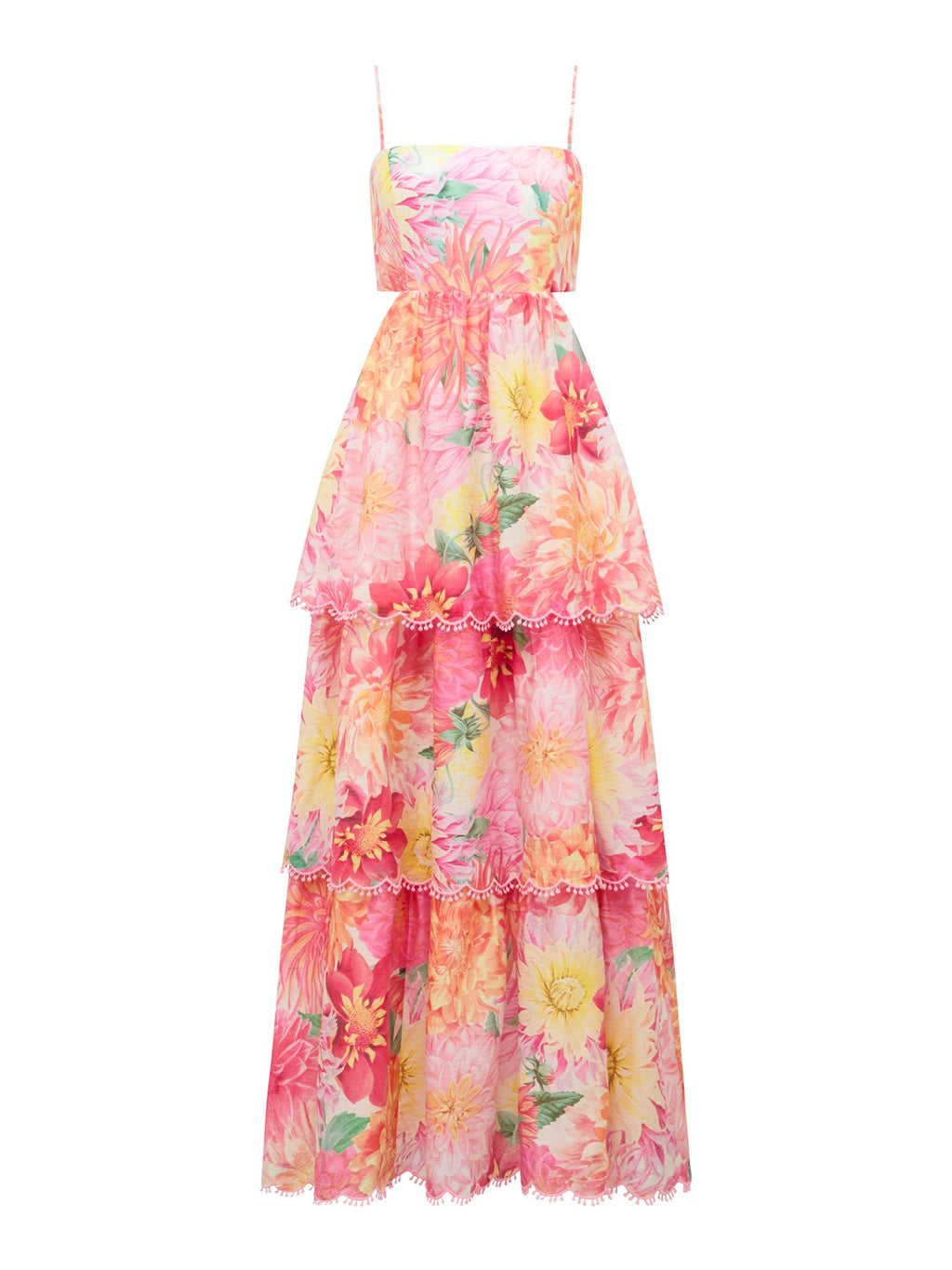  Shauna Tiered Midi Dress