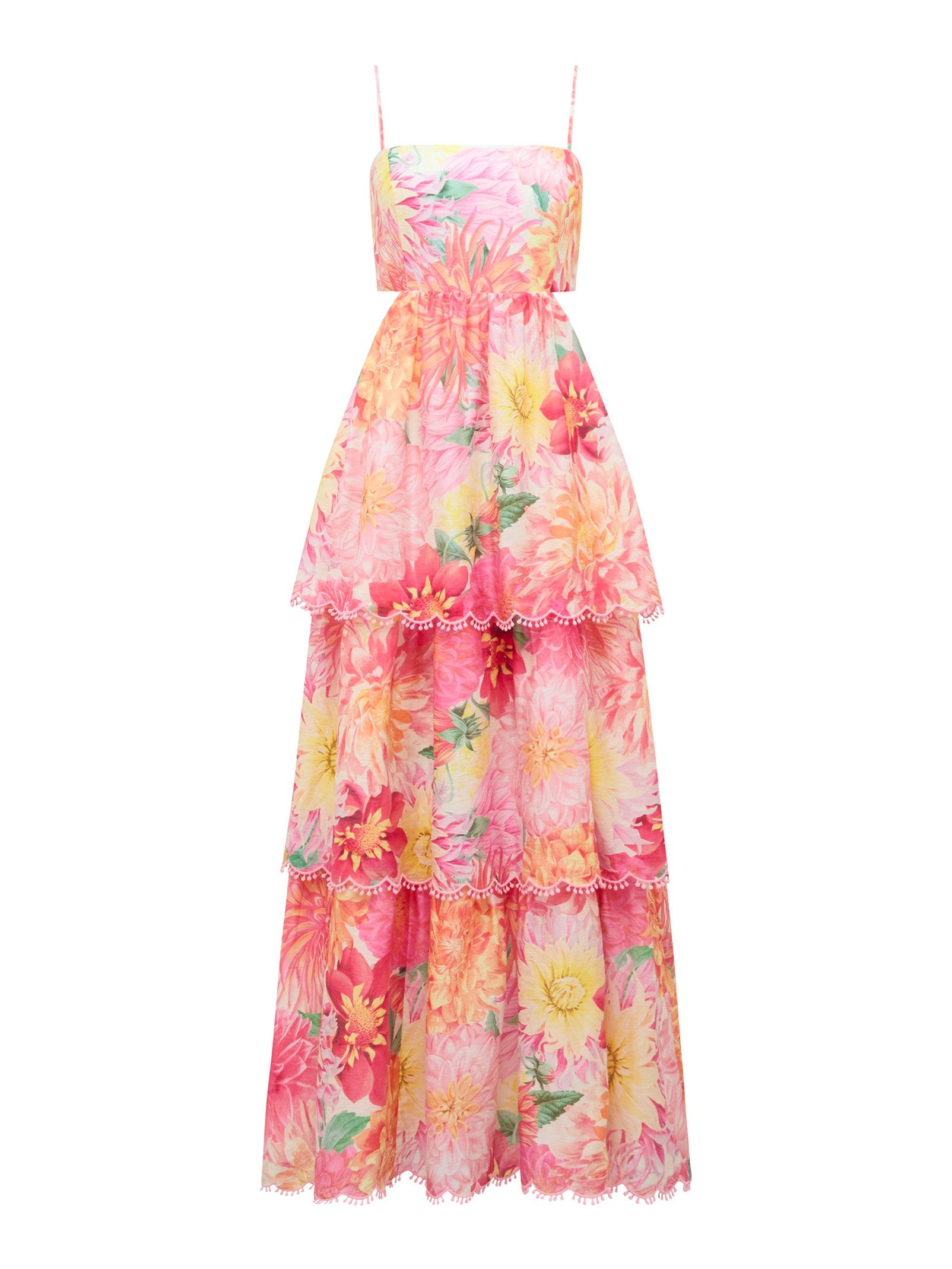  Shauna Tiered Midi Dress