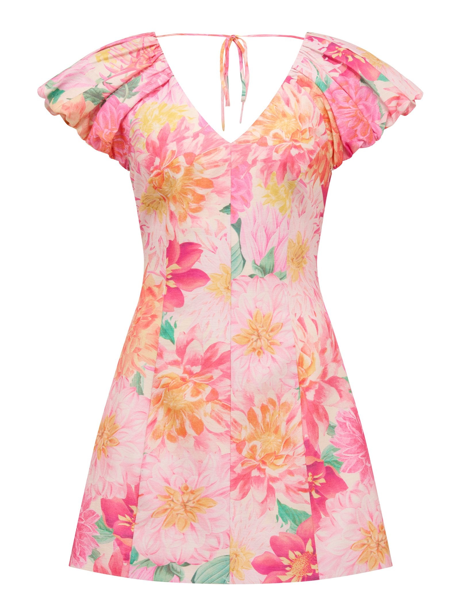  Elyssa Puff Sleeve Mini Dress