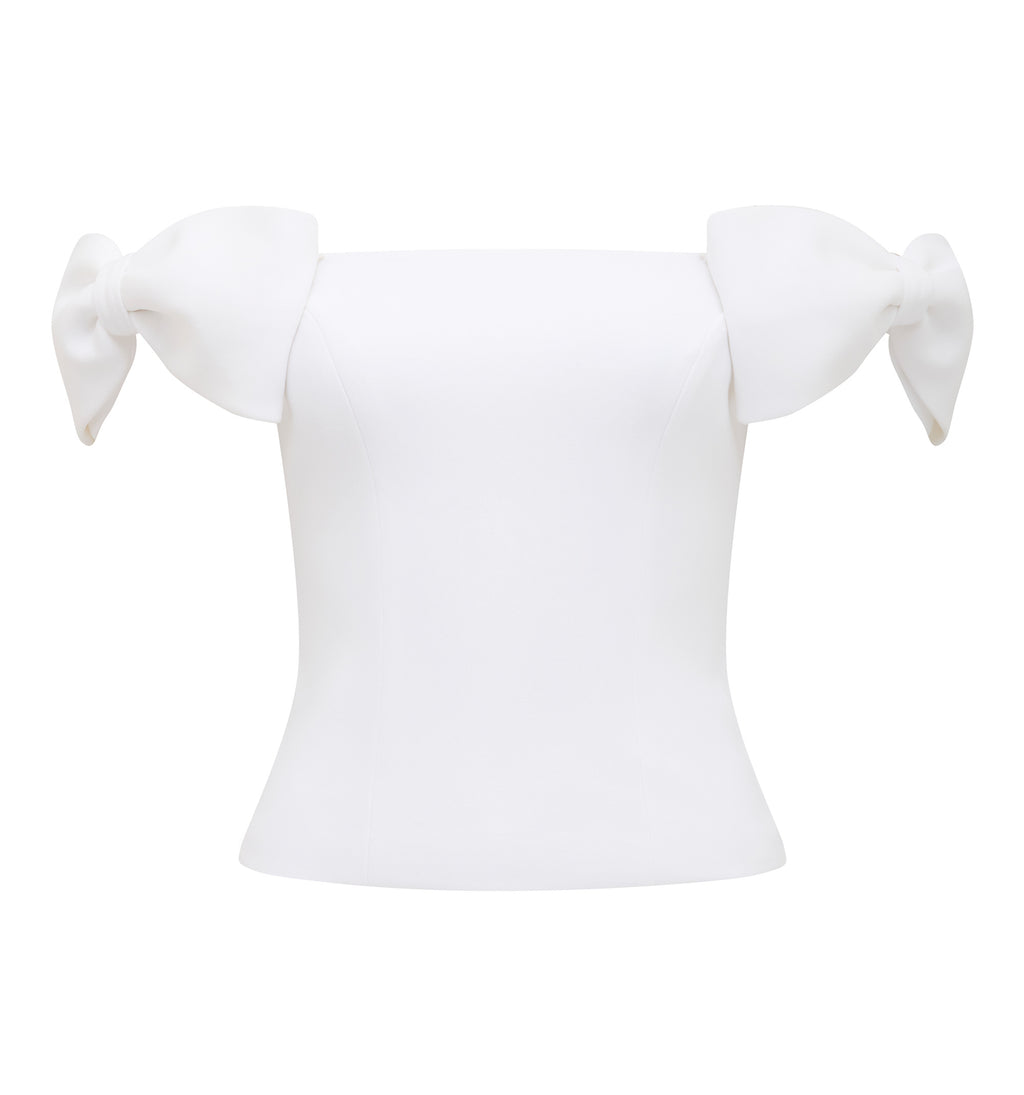 Evelyn Bow Bardot Top