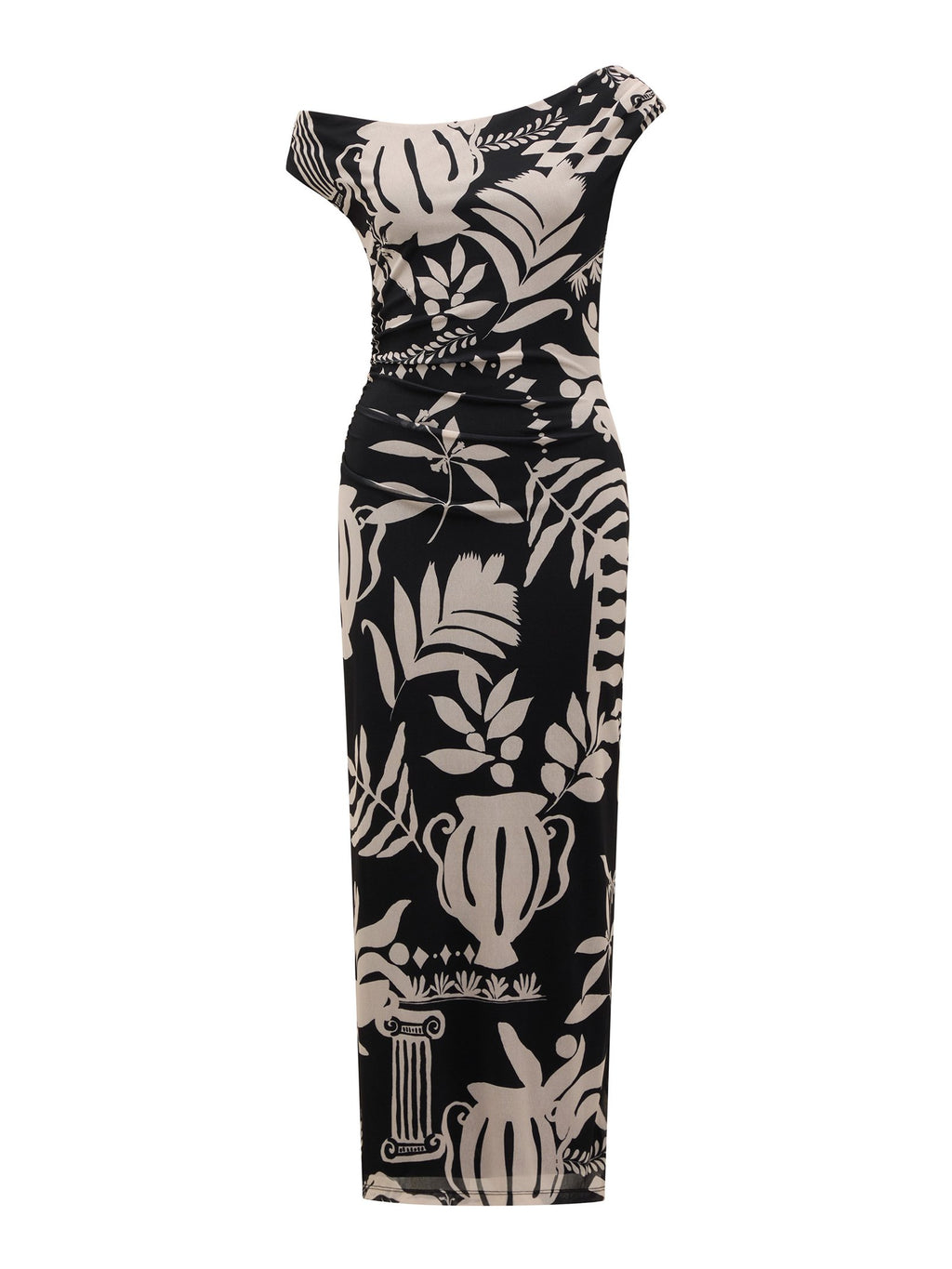  Gisella Tipped Mesh Midi Dress