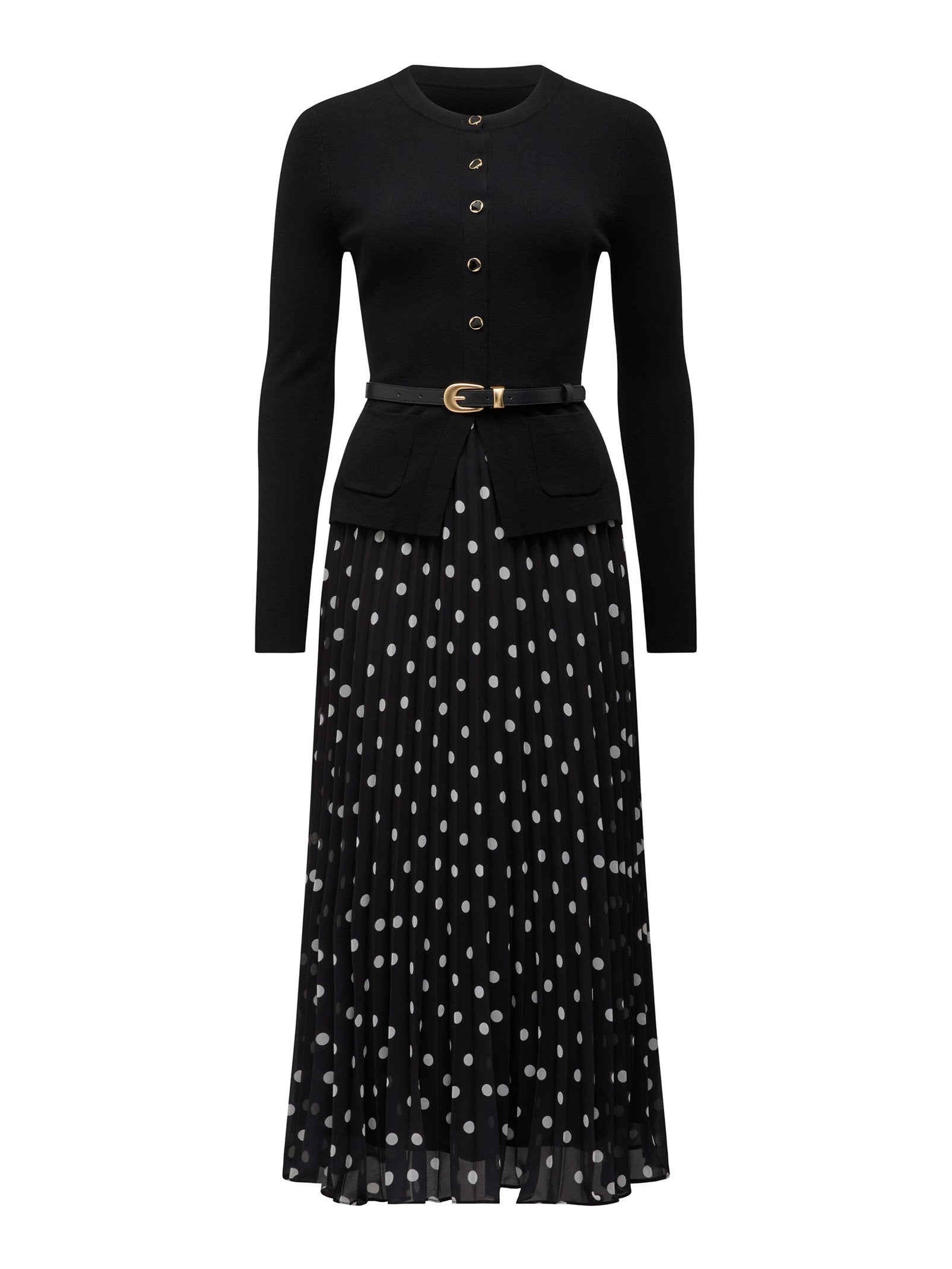 Daphne Waistcoat Knit Midi Dress
