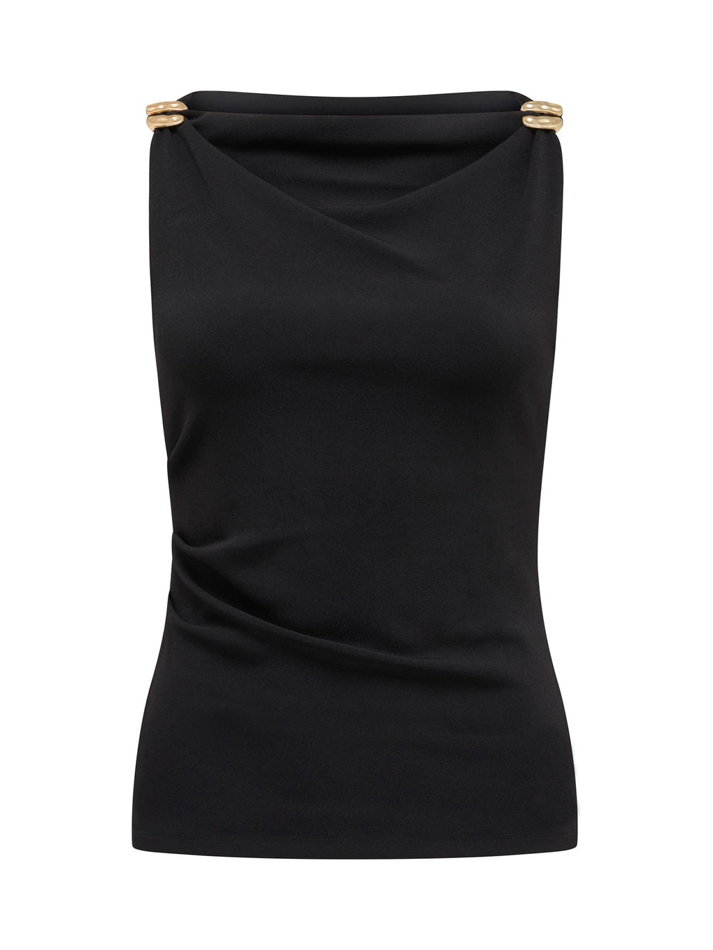 Cleo Hardware Detail Cowl Top