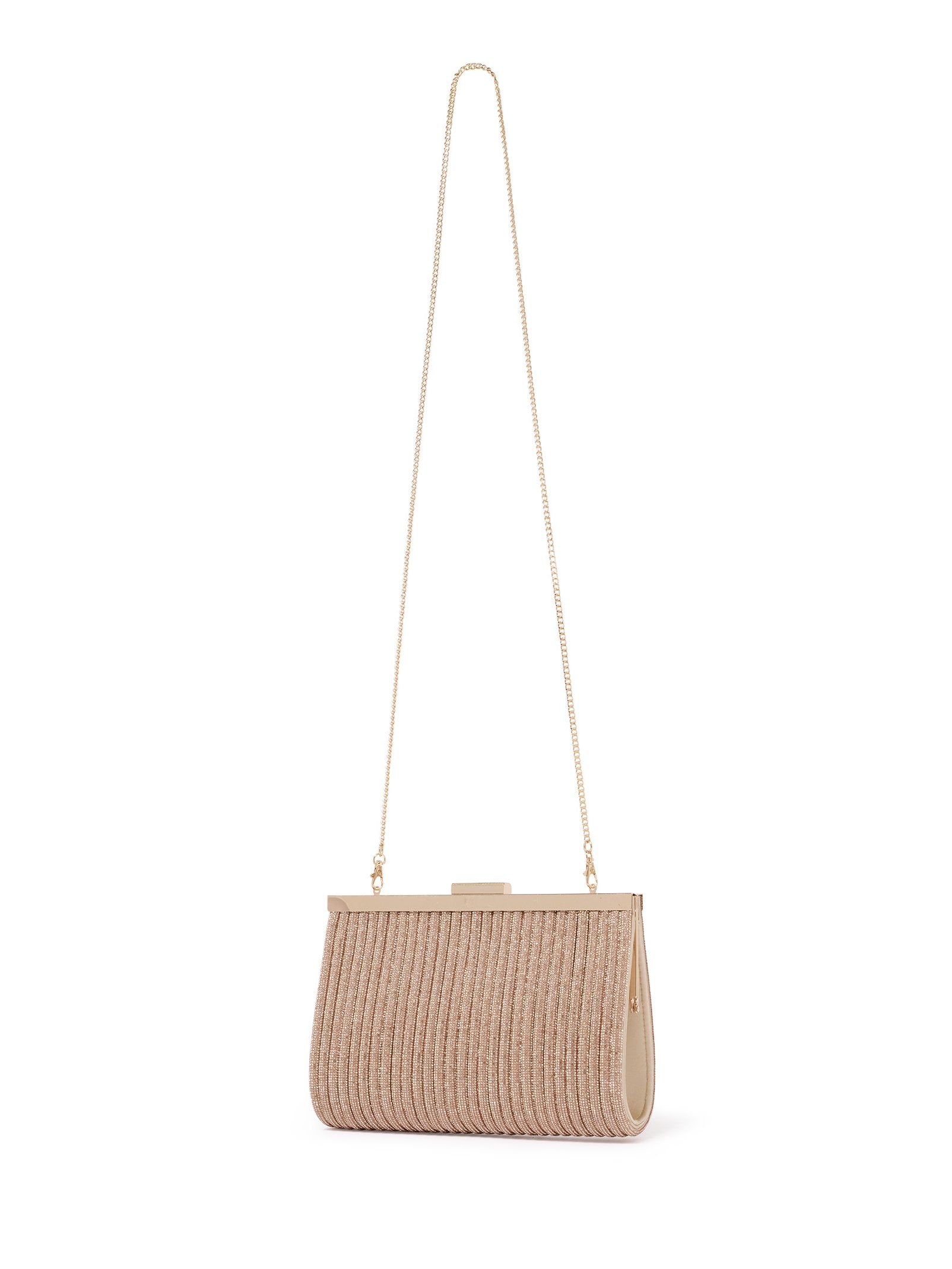 Amanda Sparkle Frame Clutch