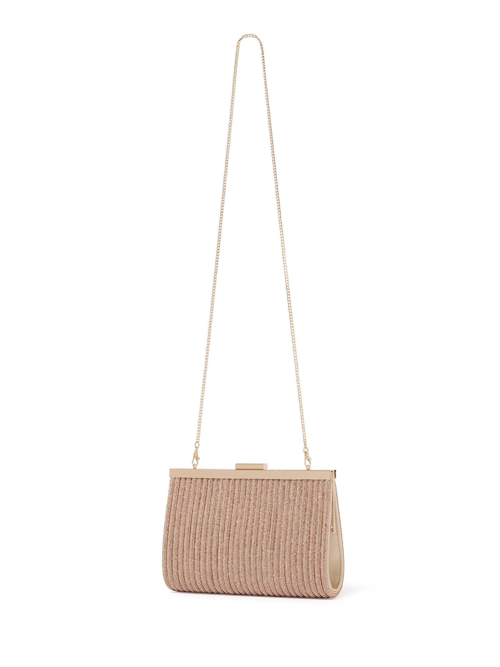 Amanda Sparkle Frame Clutch