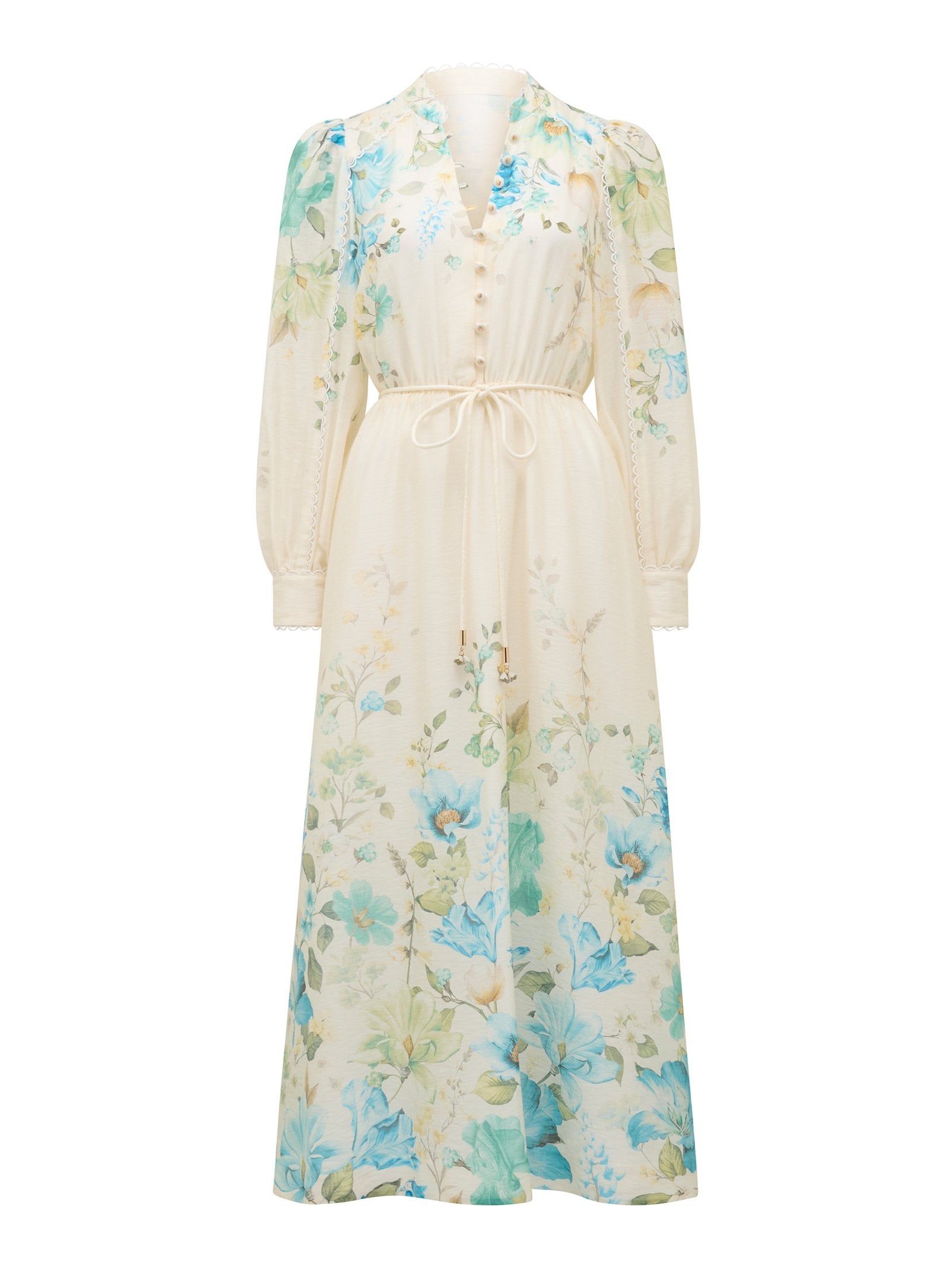  Peyton Trim Detail Midi Dress